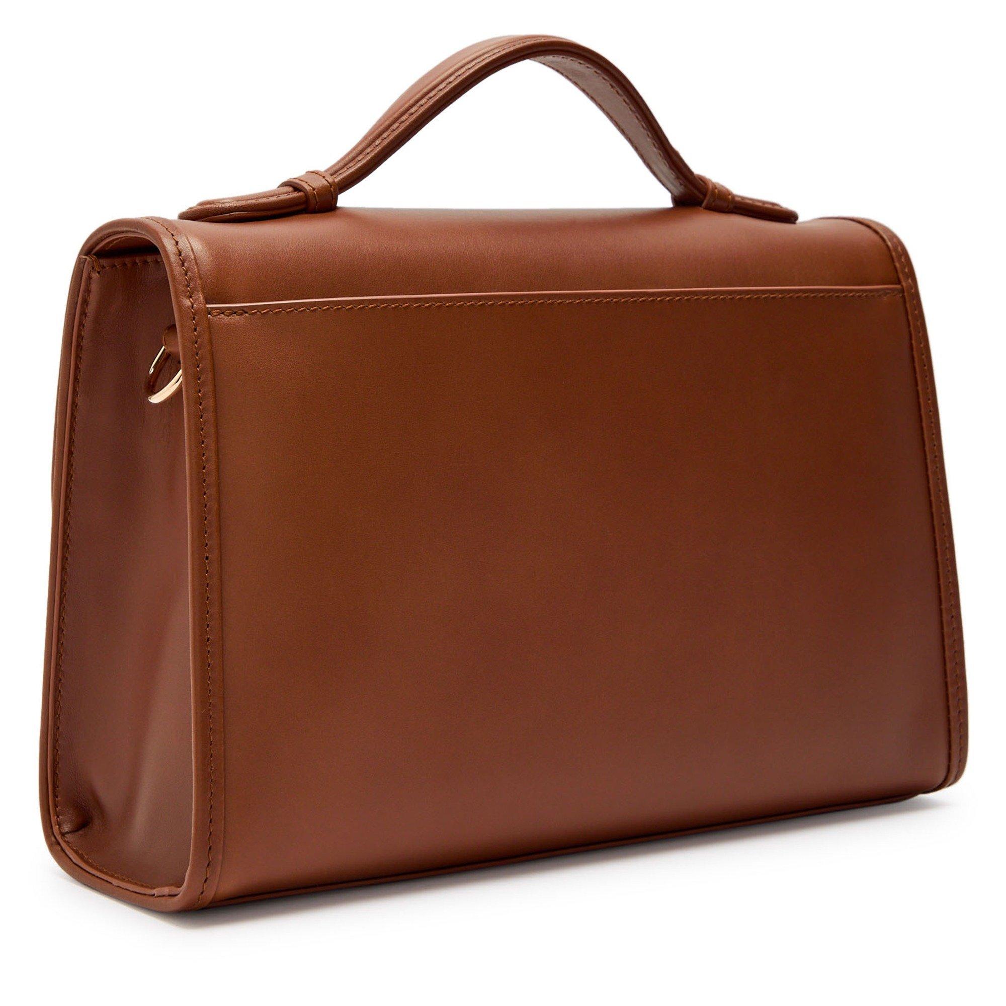 TAN - Gabriela Hearst - Women's Leonora Medium Leather Shoulder Bag - 2
