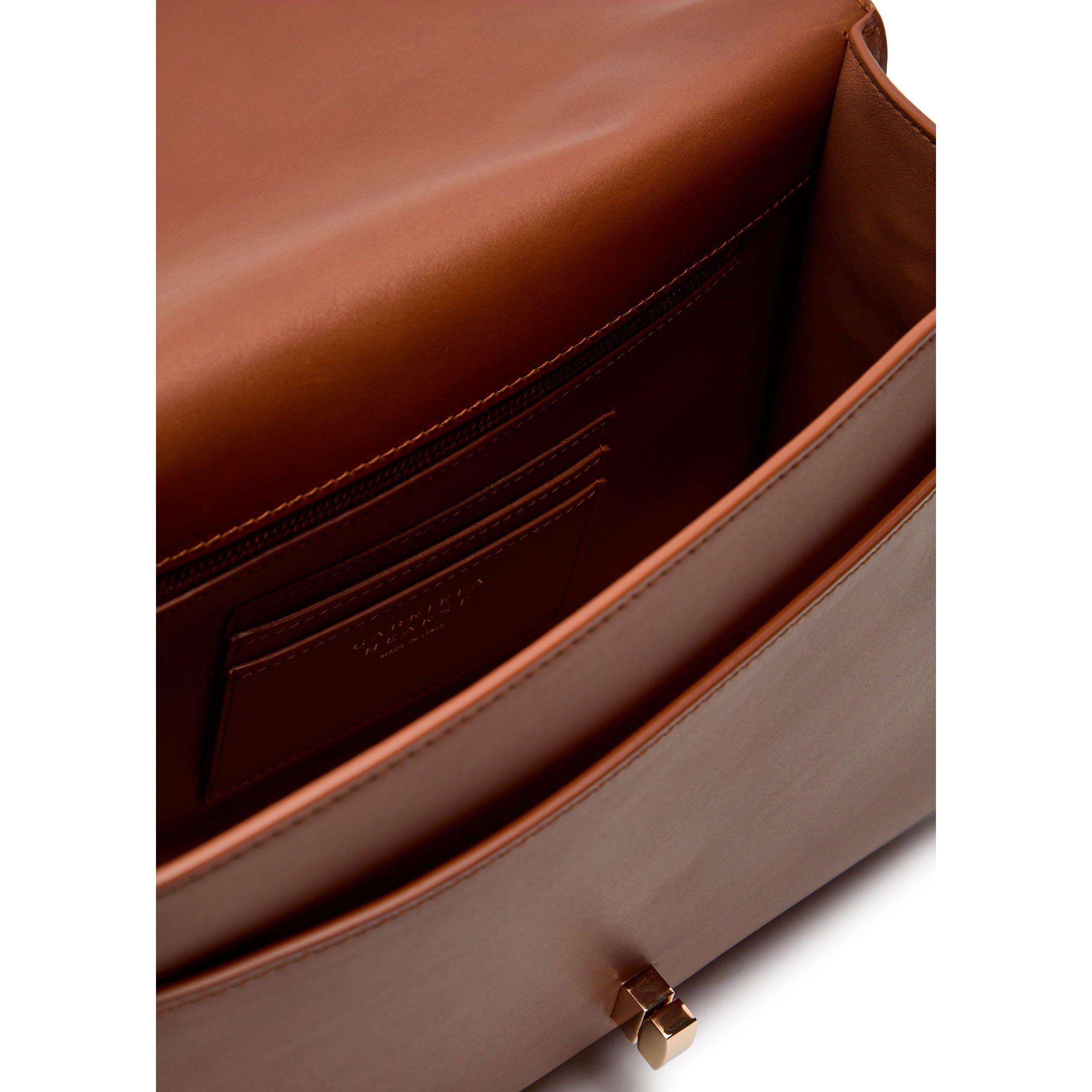 TAN - Gabriela Hearst - Women's Leonora Medium Leather Shoulder Bag - 5