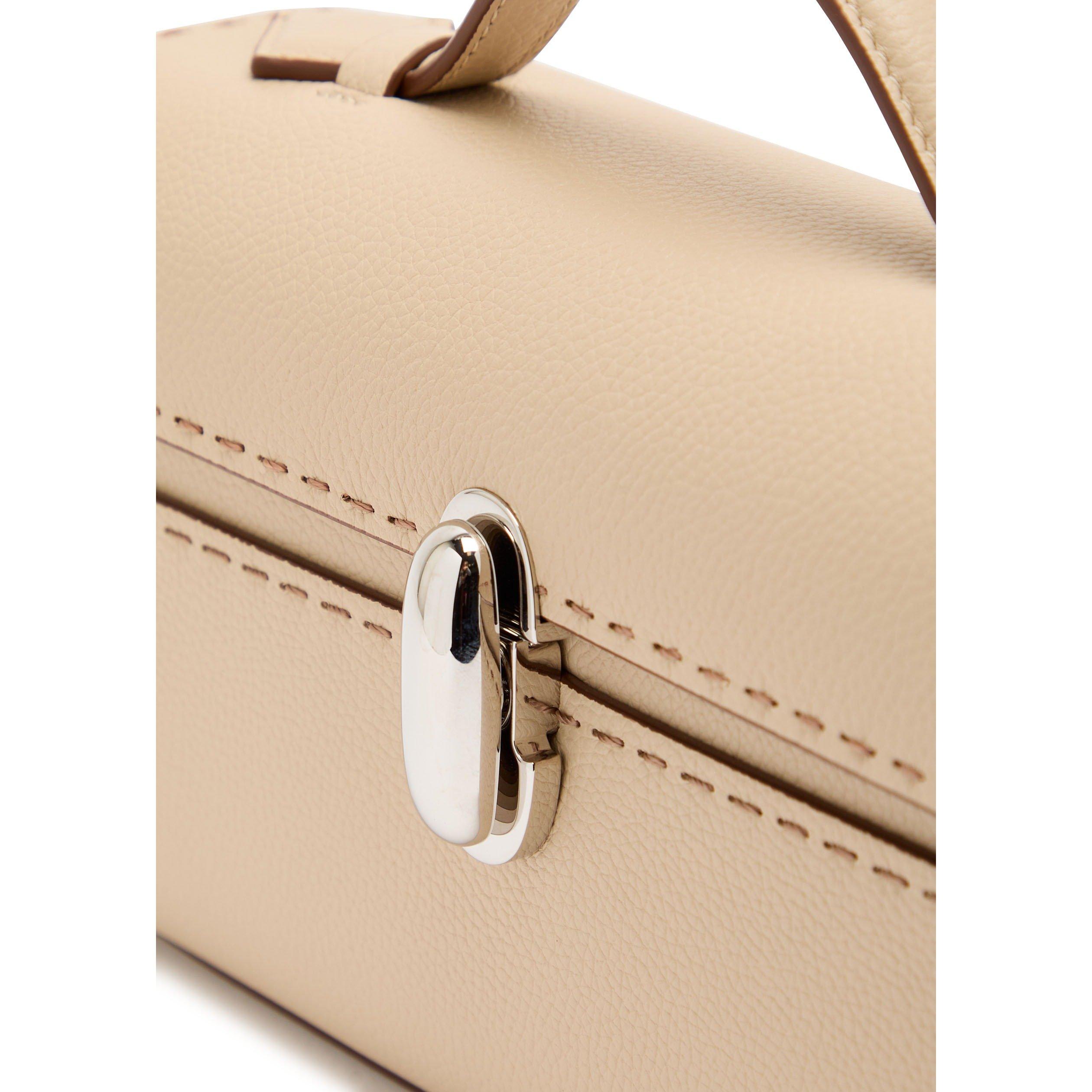 BEIGE - Savette - SYMMETRY POCHETTE IN GRAINED C - 4