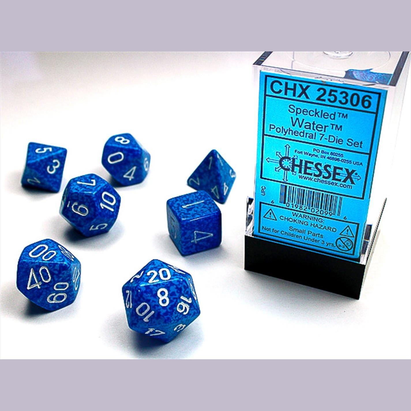 None - Asmodee - Speckled Poly 7 Set: Water - 2