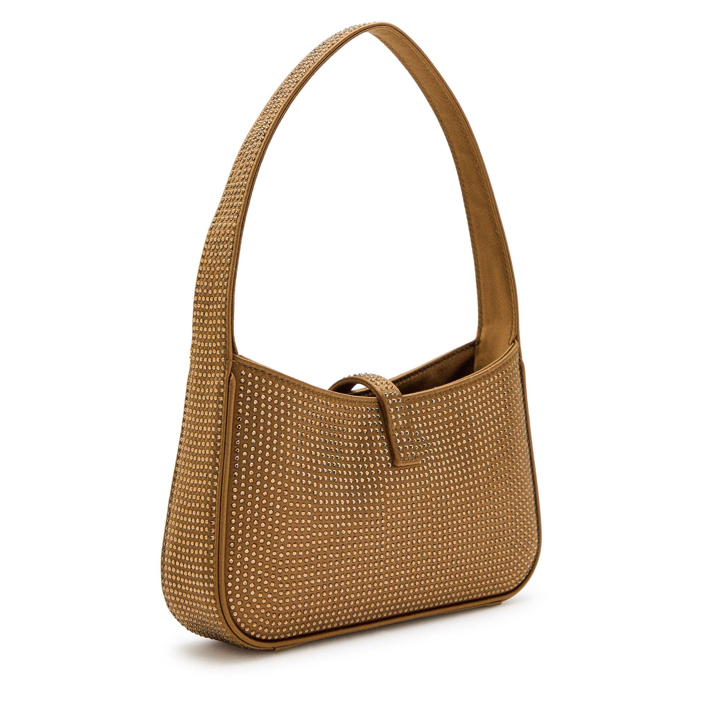 BROWN - Saint Laurent - Women's M Satin Hobo Bag - 2