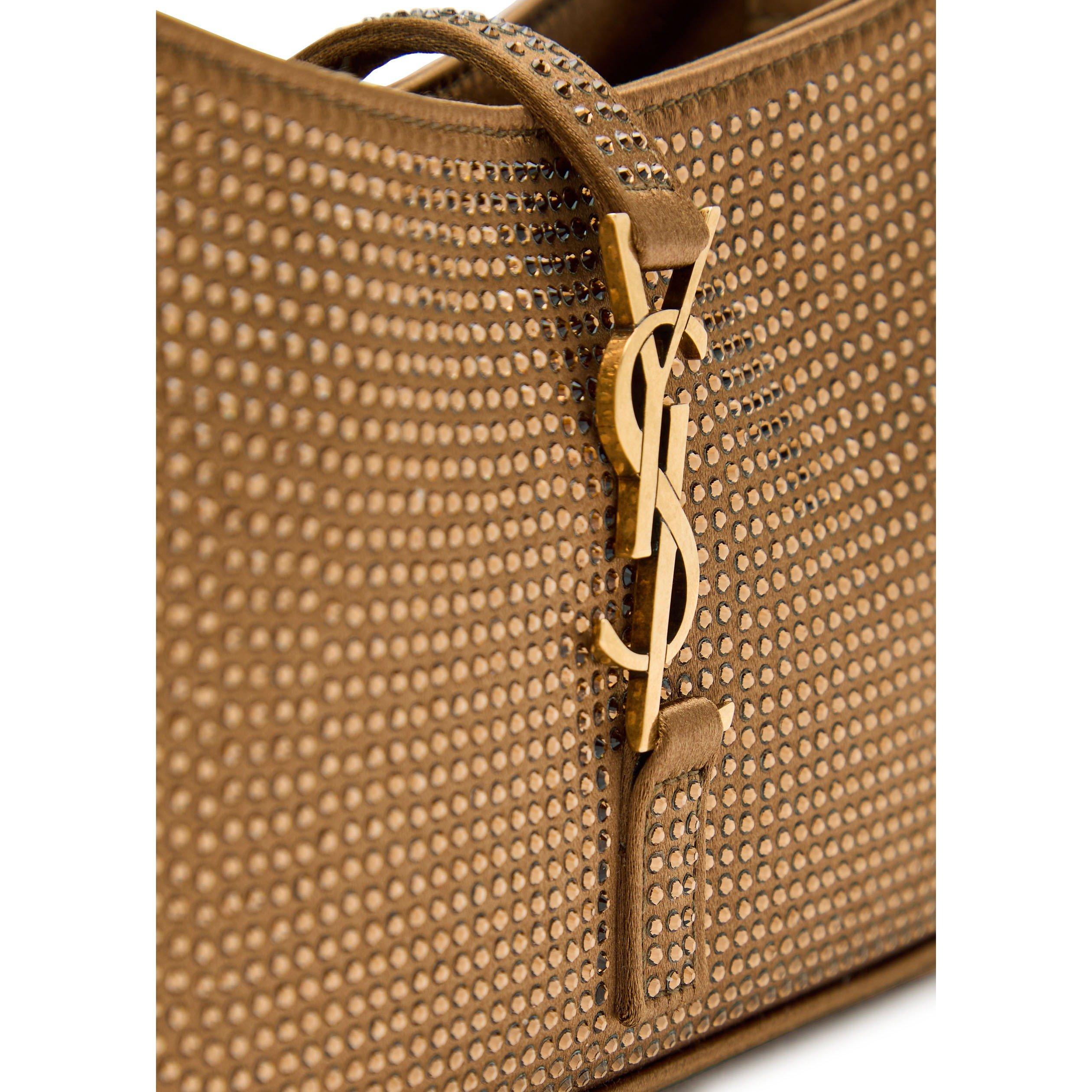 BROWN - Saint Laurent - Women's M Satin Hobo Bag - 4