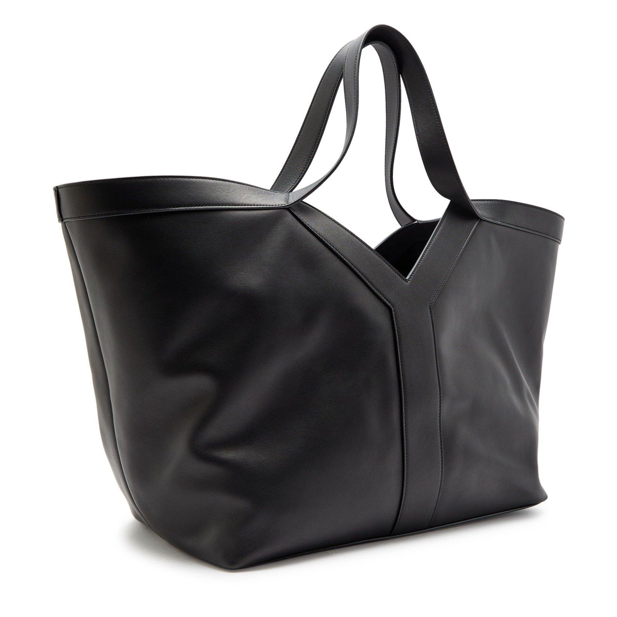 BLACK - Saint Laurent - Women's Y Leather Tote Bag - 2