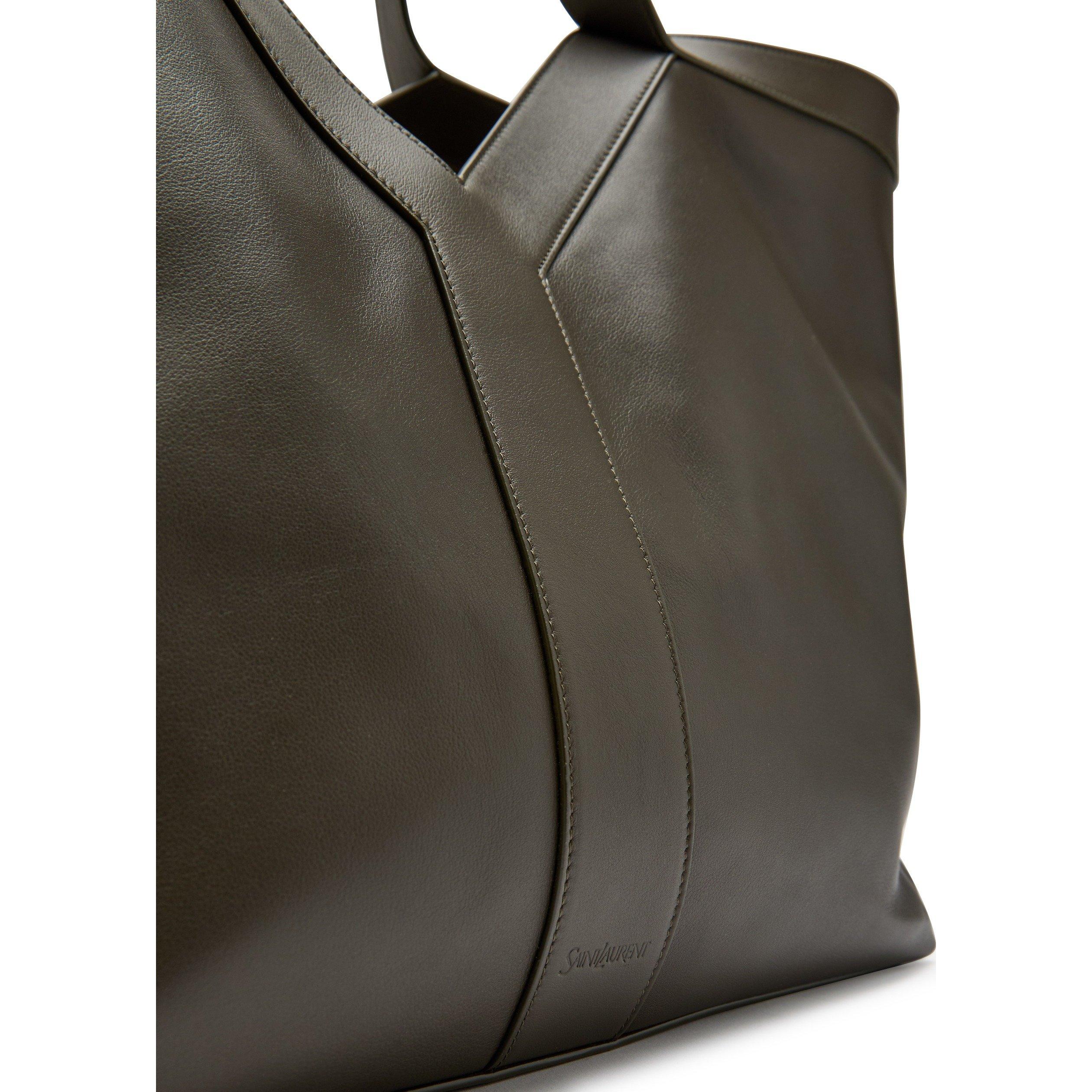 KHAKI - Saint Laurent - Women's Y Leather Tote Bag - 3