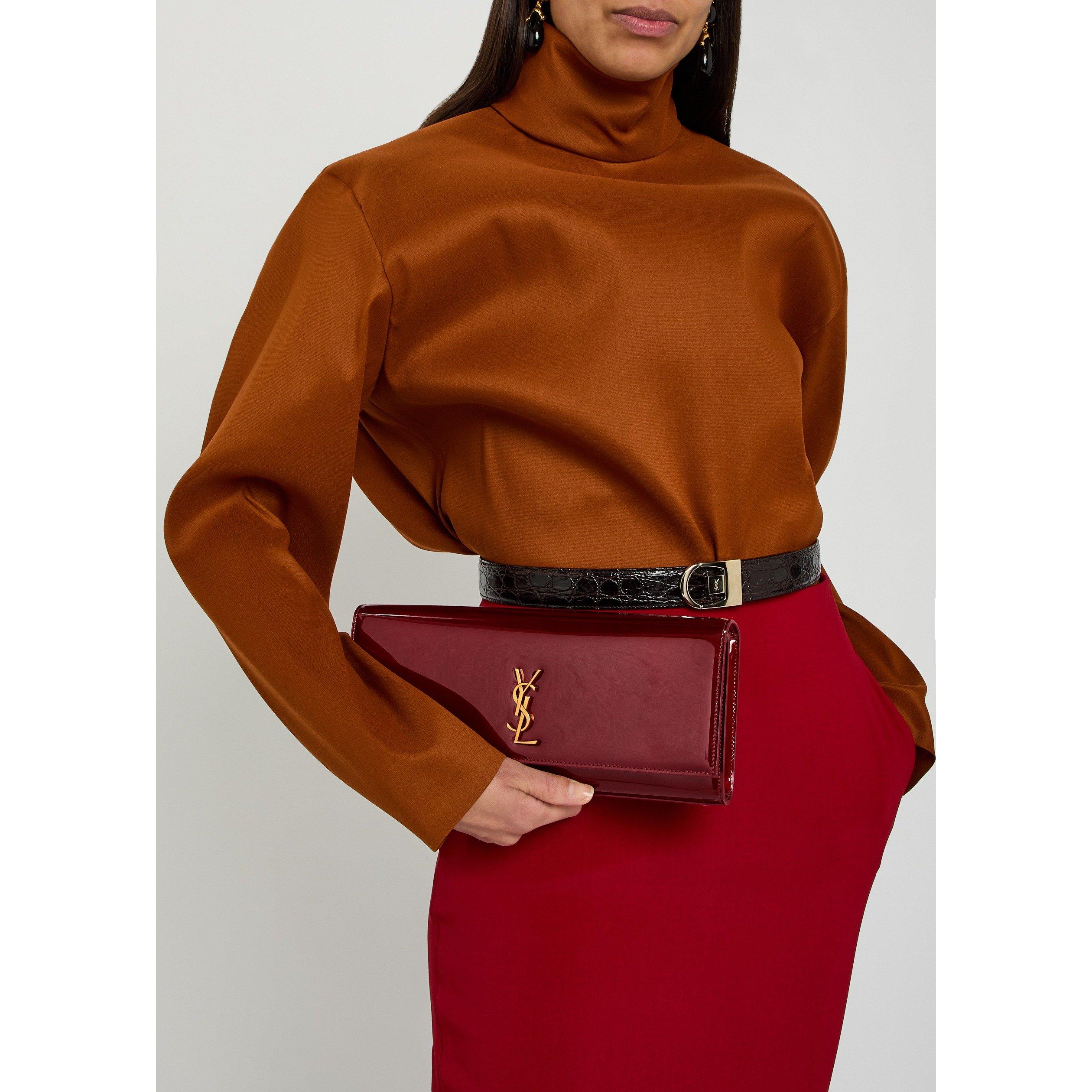 BURGUNDY - Saint Laurent - YSL BO KATE BAGUETTE - 3