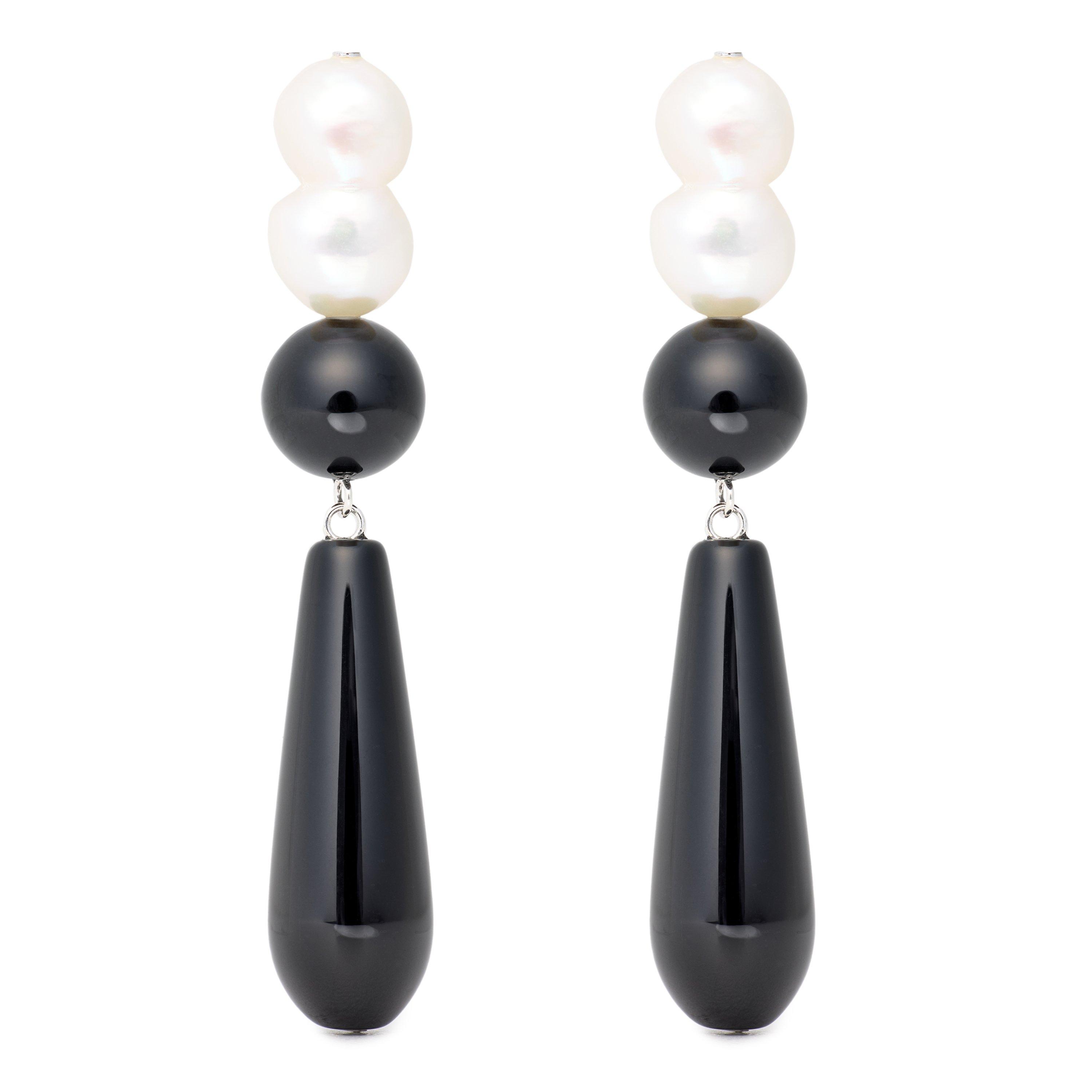 BEIGE AND OTHER - Completedworks - Earrings w/ Black Onyx Be - 1