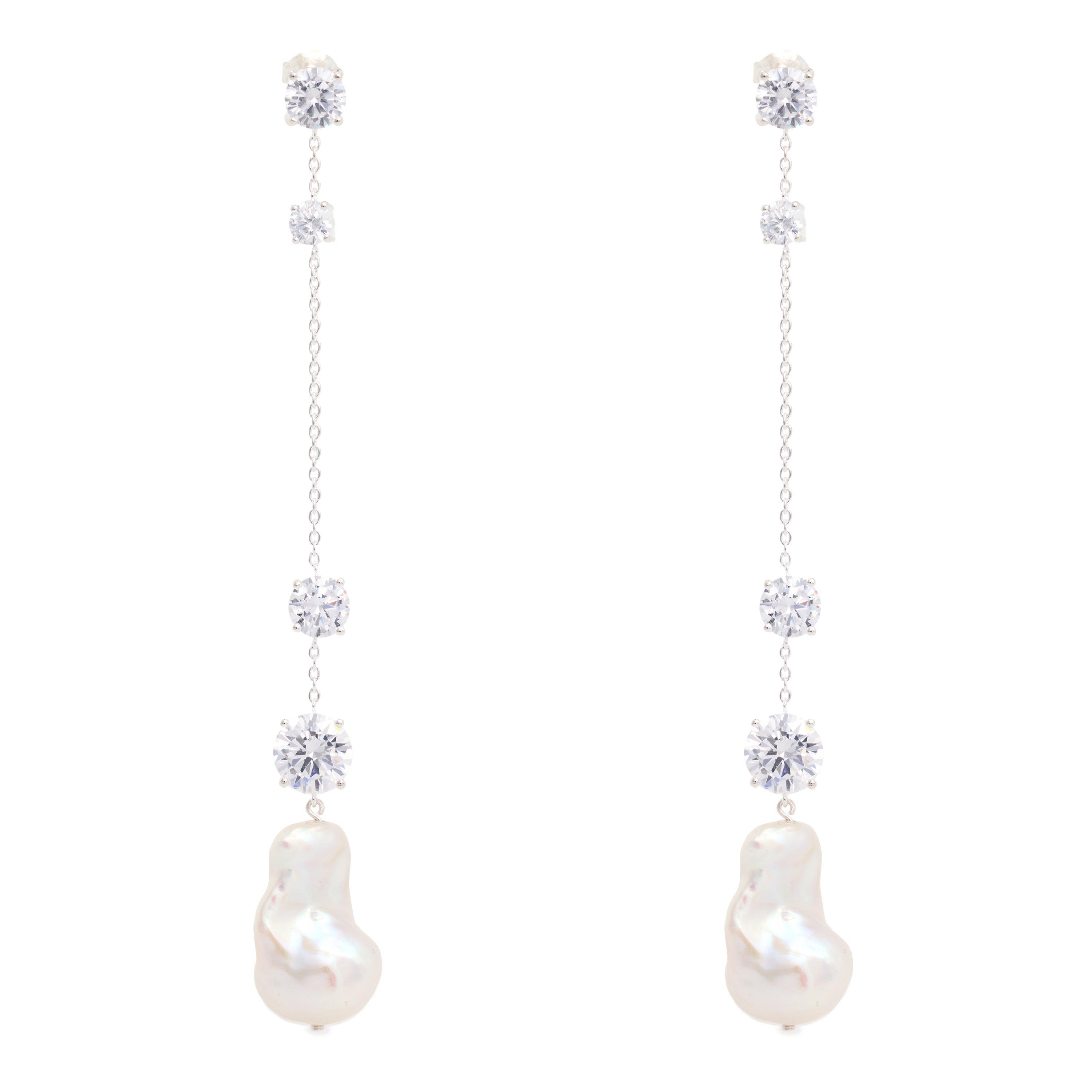 PEARL AND OTHER - Completedworks - Earrings w/ Baroque Pearl - 1