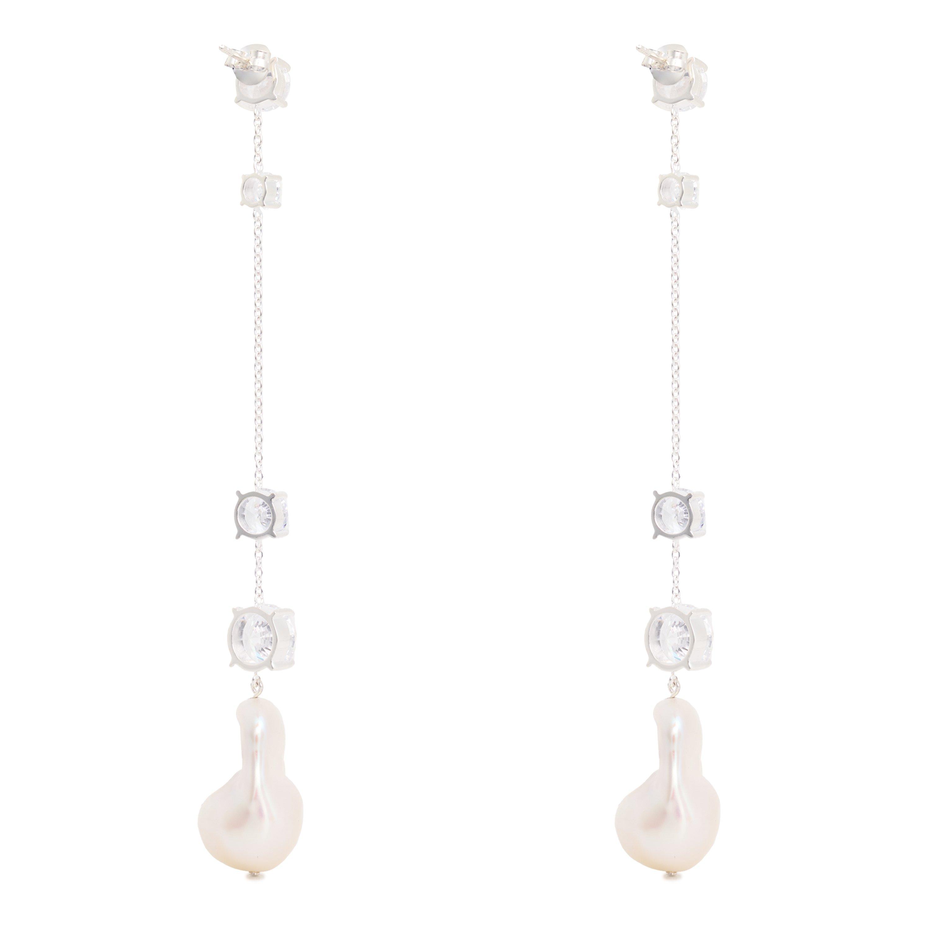 PEARL AND OTHER - Completedworks - Earrings w/ Baroque Pearl - 2