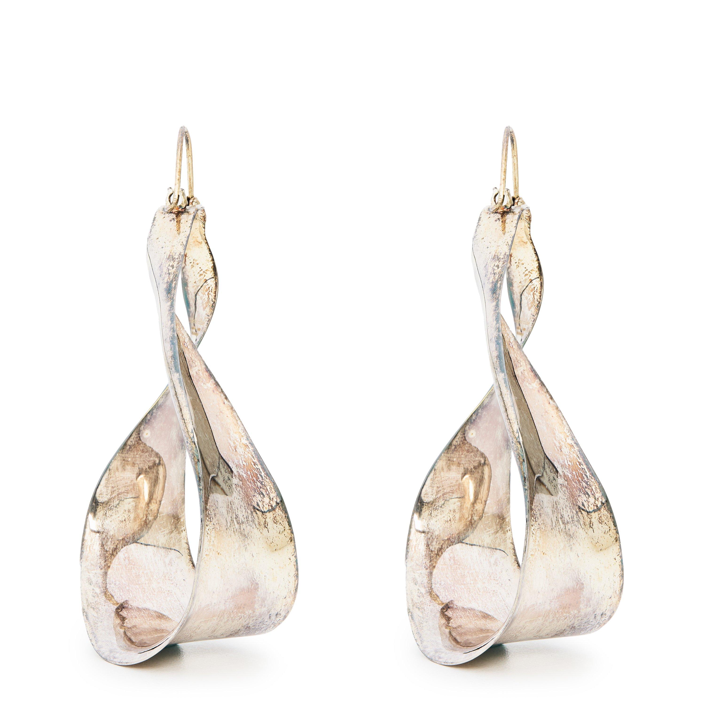 Dinosaur Designs Large Olive Leaf Earrings