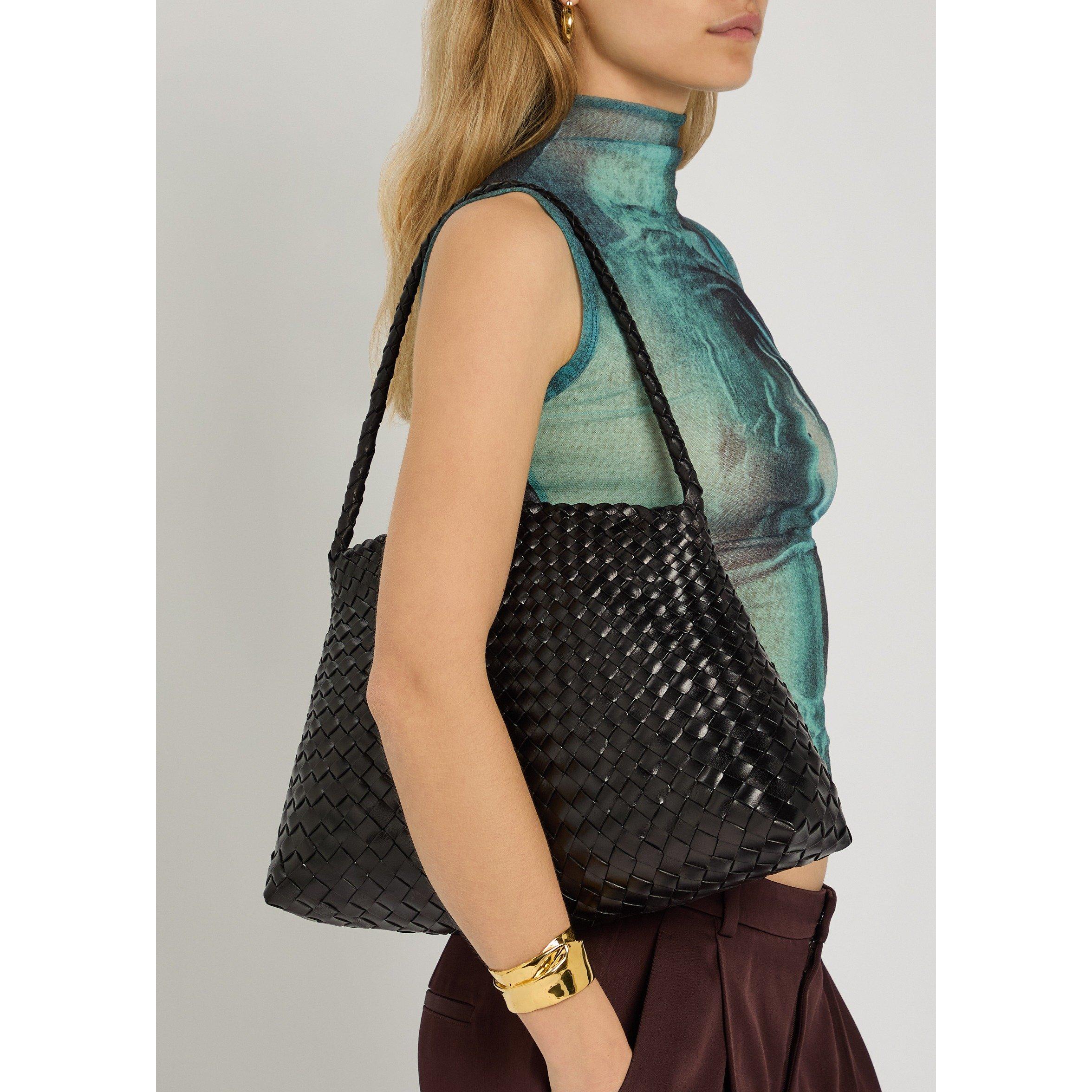 BLACK - Dragon Diffusion - Women's Santa Maria Leather Shoulder Bag - 3