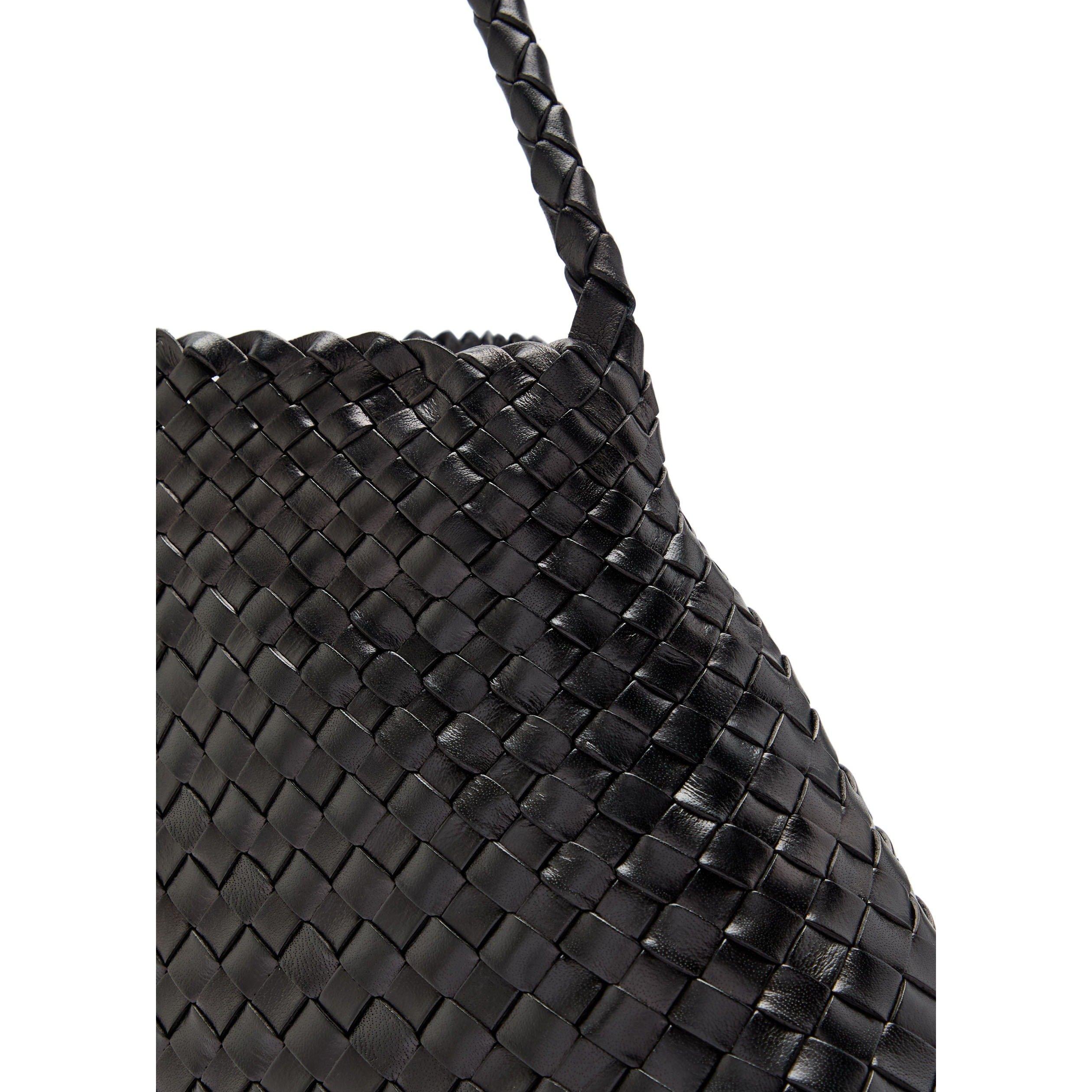 BLACK - Dragon Diffusion - Women's Santa Maria Leather Shoulder Bag - 4