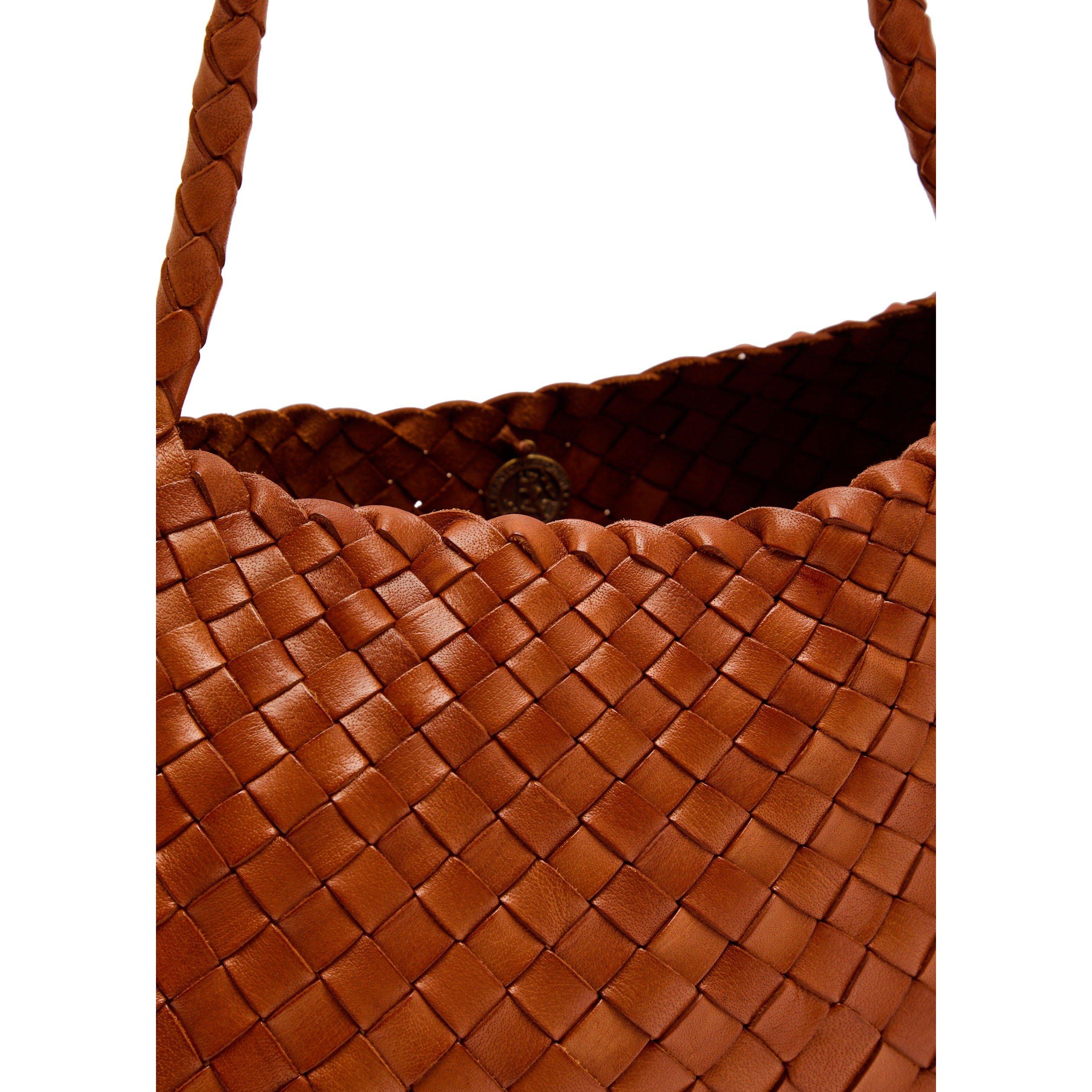TAN - Dragon Diffusion - Women's Rosanna Leather Shoulder Bag - 4