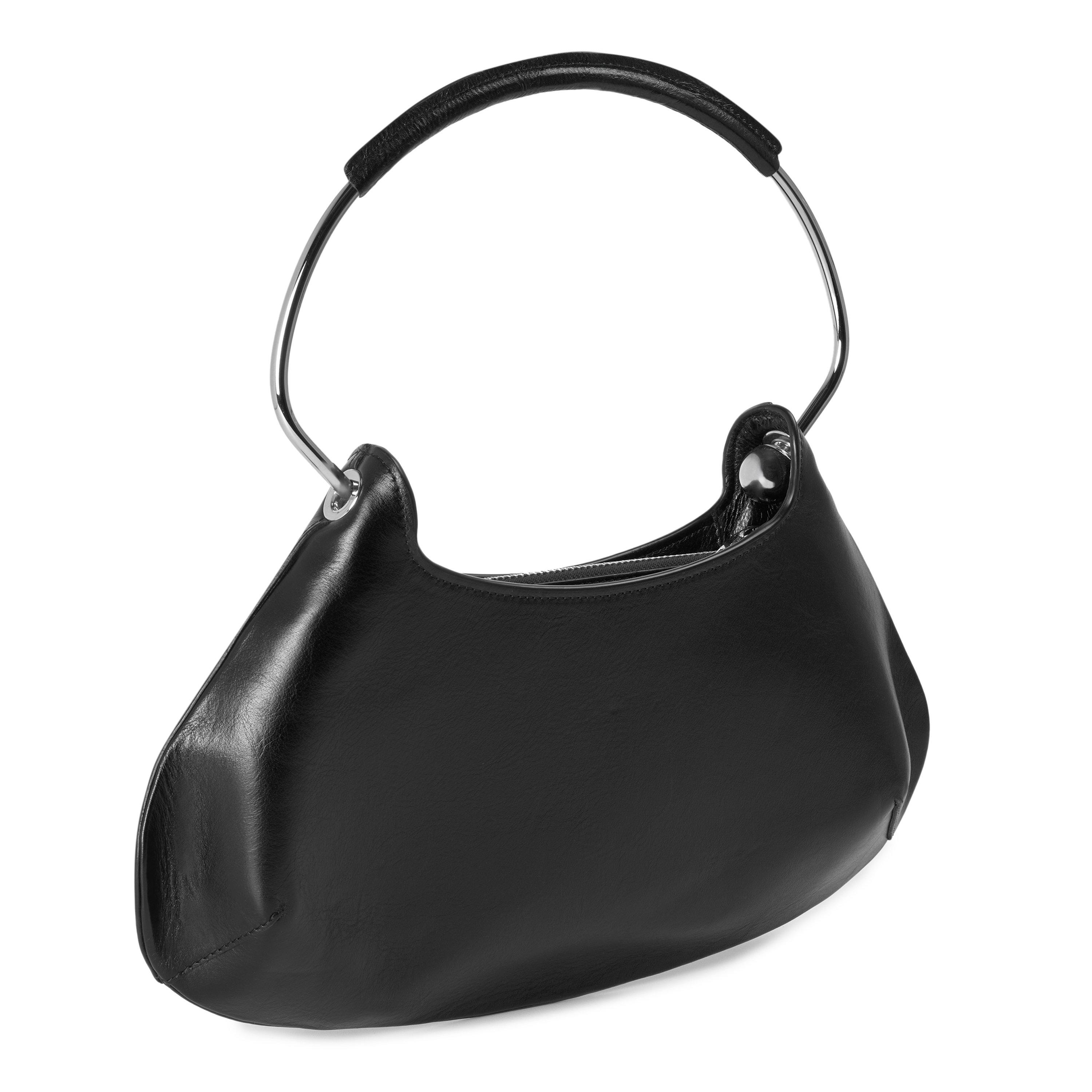 BLACK - Sportmax - Women's Caju Leather Shoulder Bag - 2