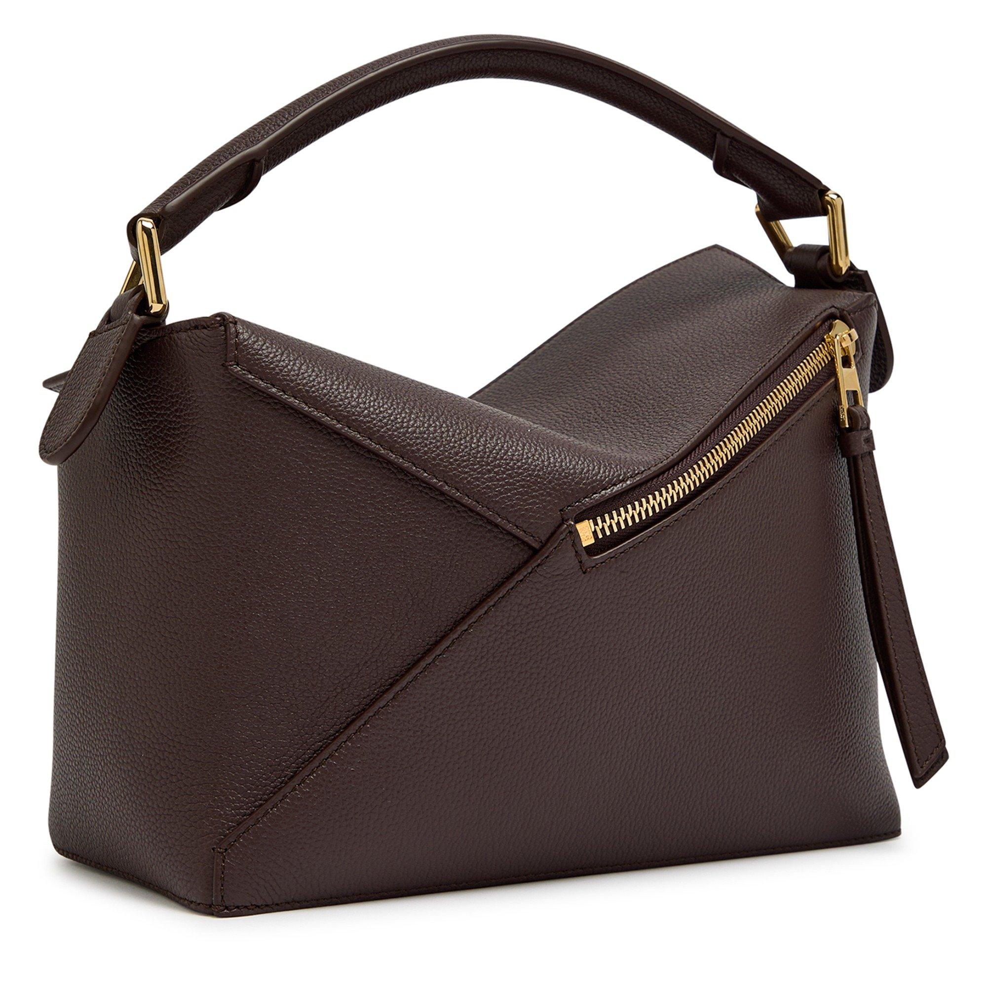 DARK BROWN - LOEWE - Women's Puzzle Edge Leather Shoulder Bag - 2