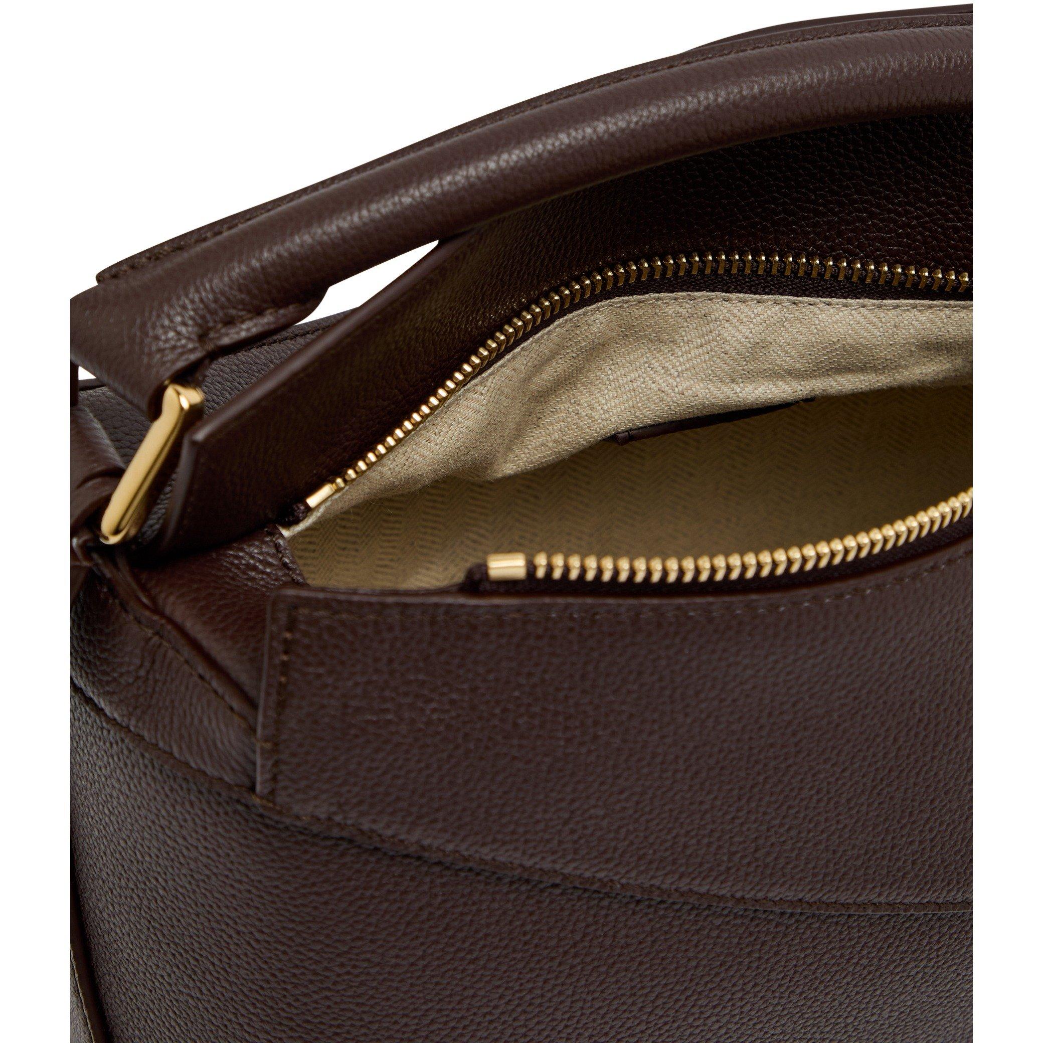 DARK BROWN - LOEWE - Women's Puzzle Edge Leather Shoulder Bag - 5