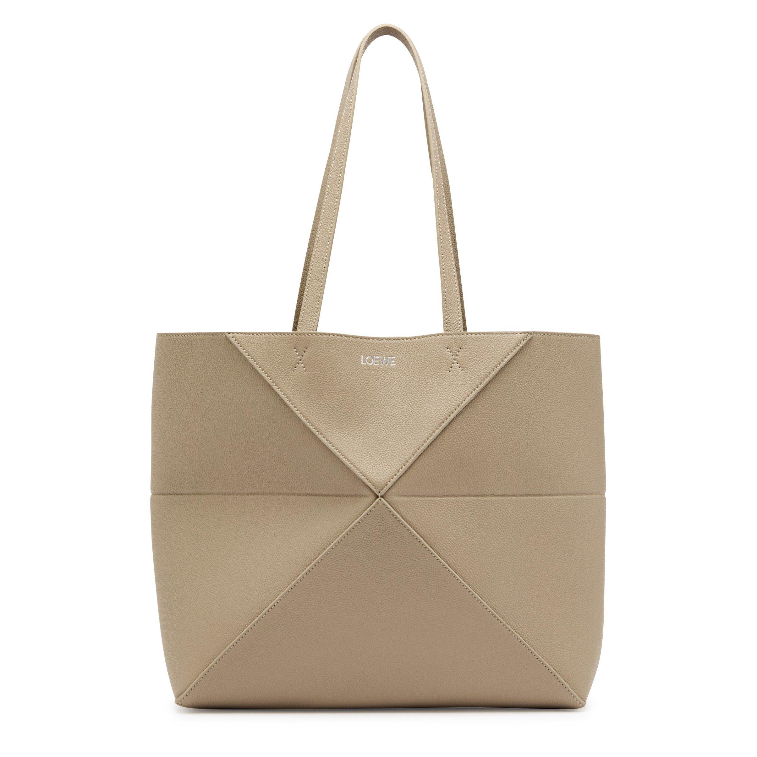 TAUPE - LOEWE - PUZZLE FOLD TOTE HORIZONTAL M - 1