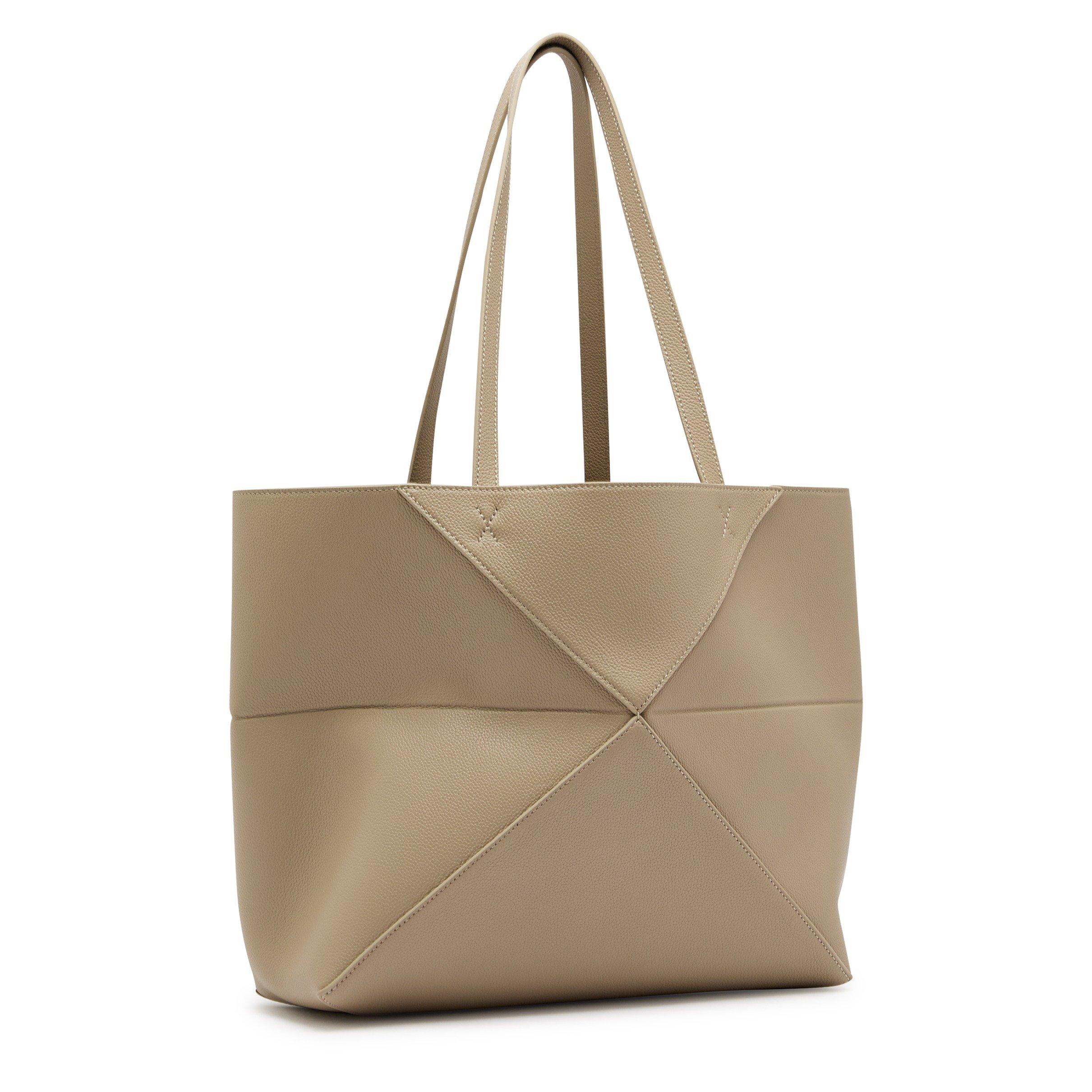 TAUPE - LOEWE - PUZZLE FOLD TOTE HORIZONTAL M - 2