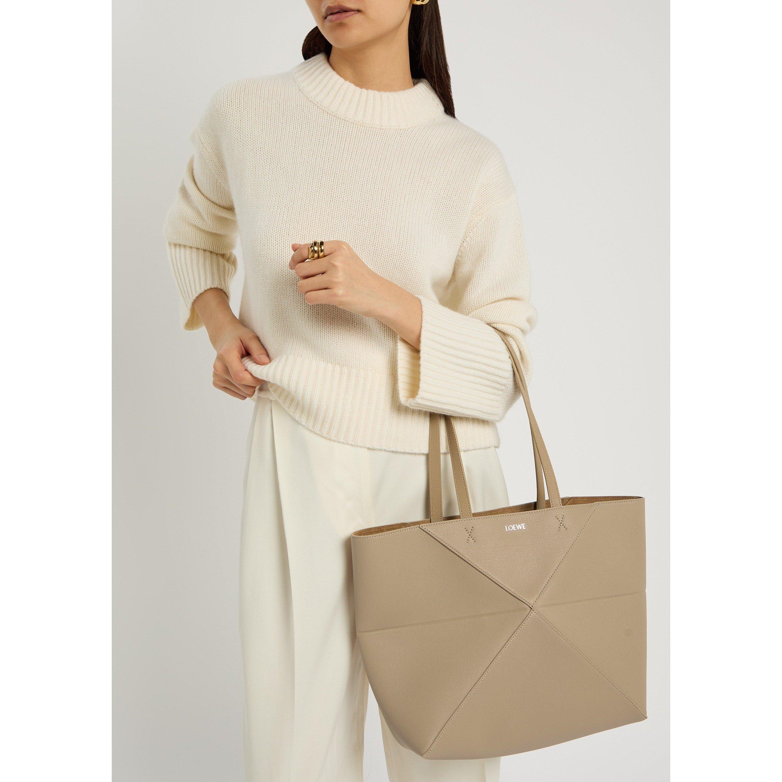 TAUPE - LOEWE - PUZZLE FOLD TOTE HORIZONTAL M - 3