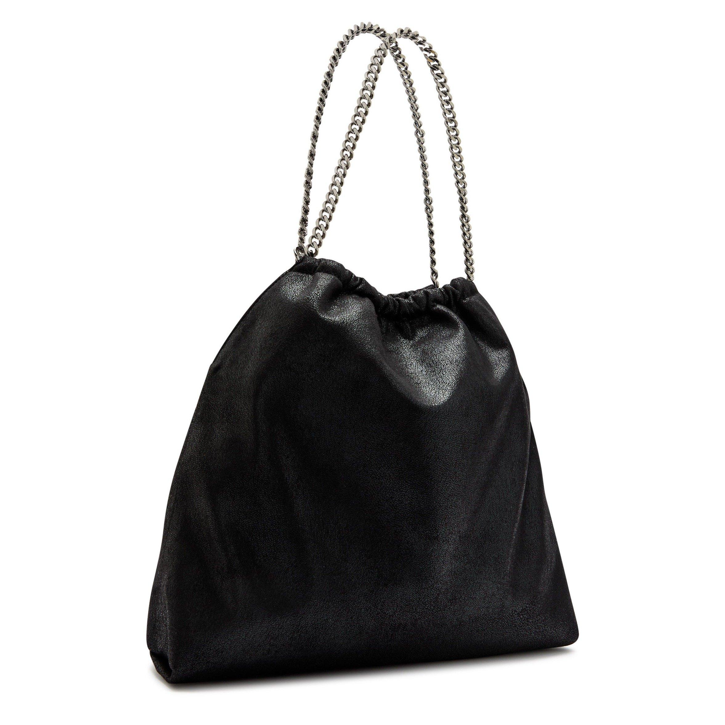 BLACK - Stella McCartney - Falabella Medium Drawstring Ec - 2
