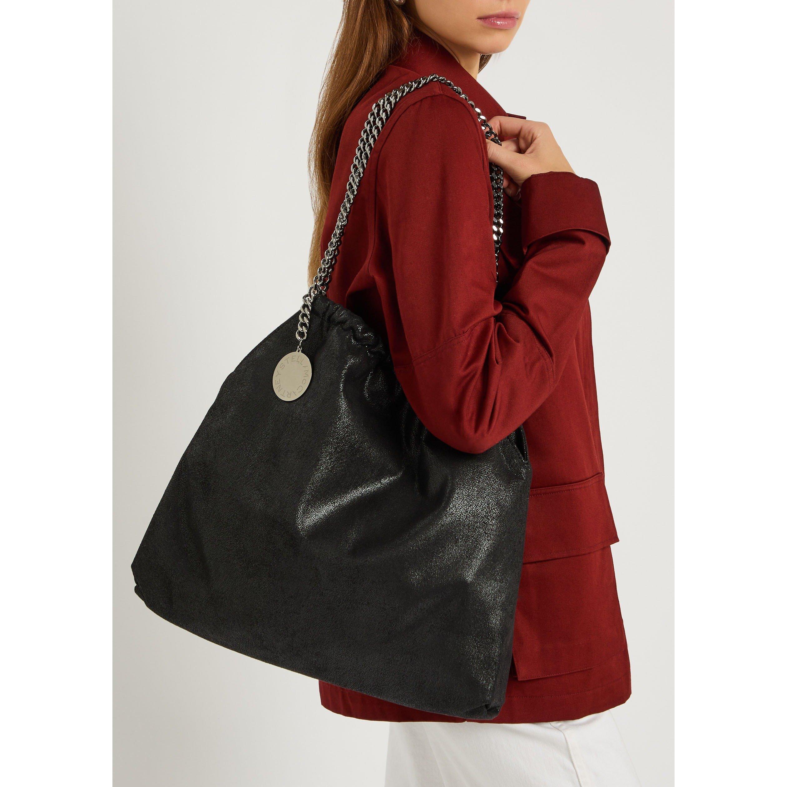 BLACK - Stella McCartney - Falabella Medium Drawstring Ec - 3