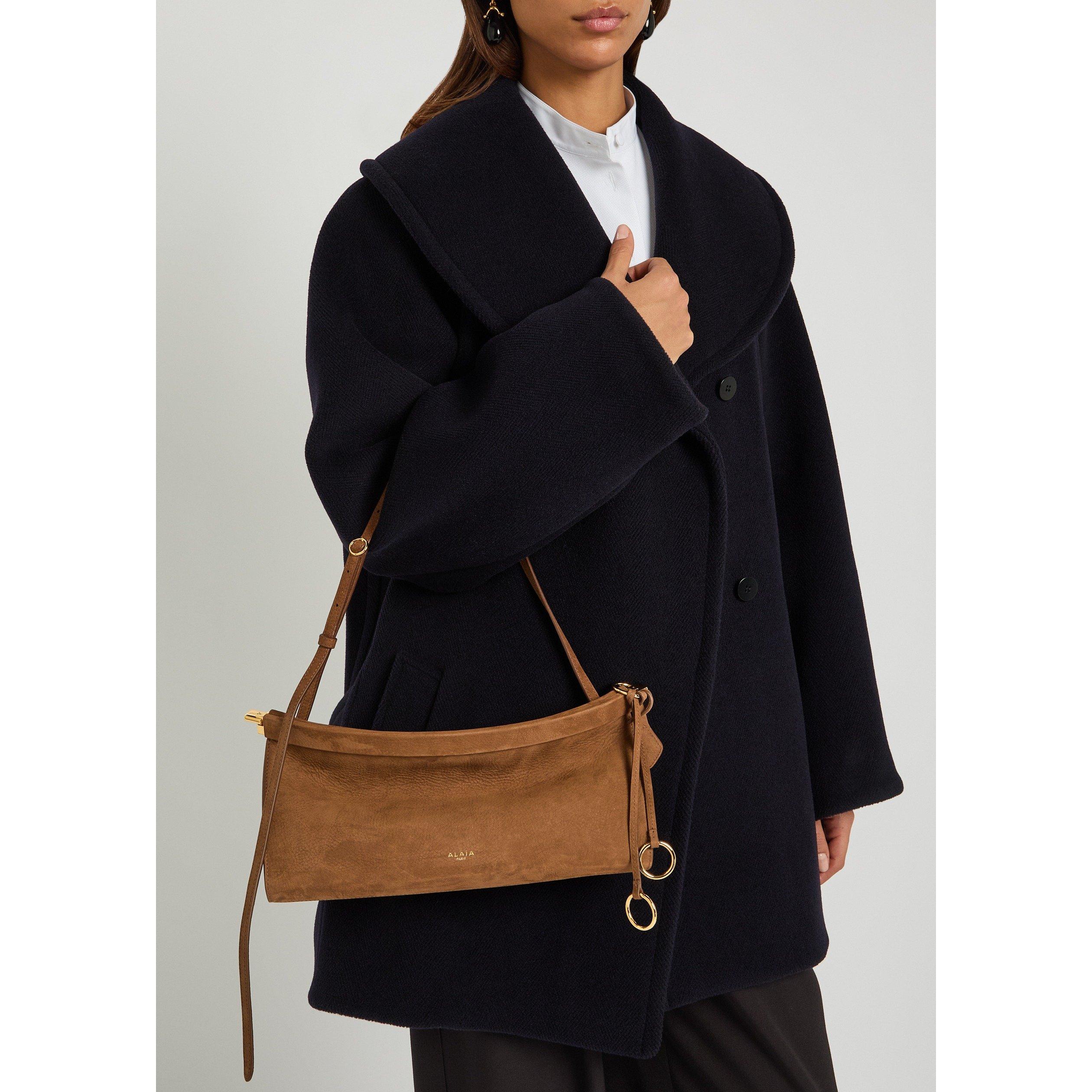 BROWN - Alaia - CLICK EAST WEST SUEDE MEDIUM B - 3
