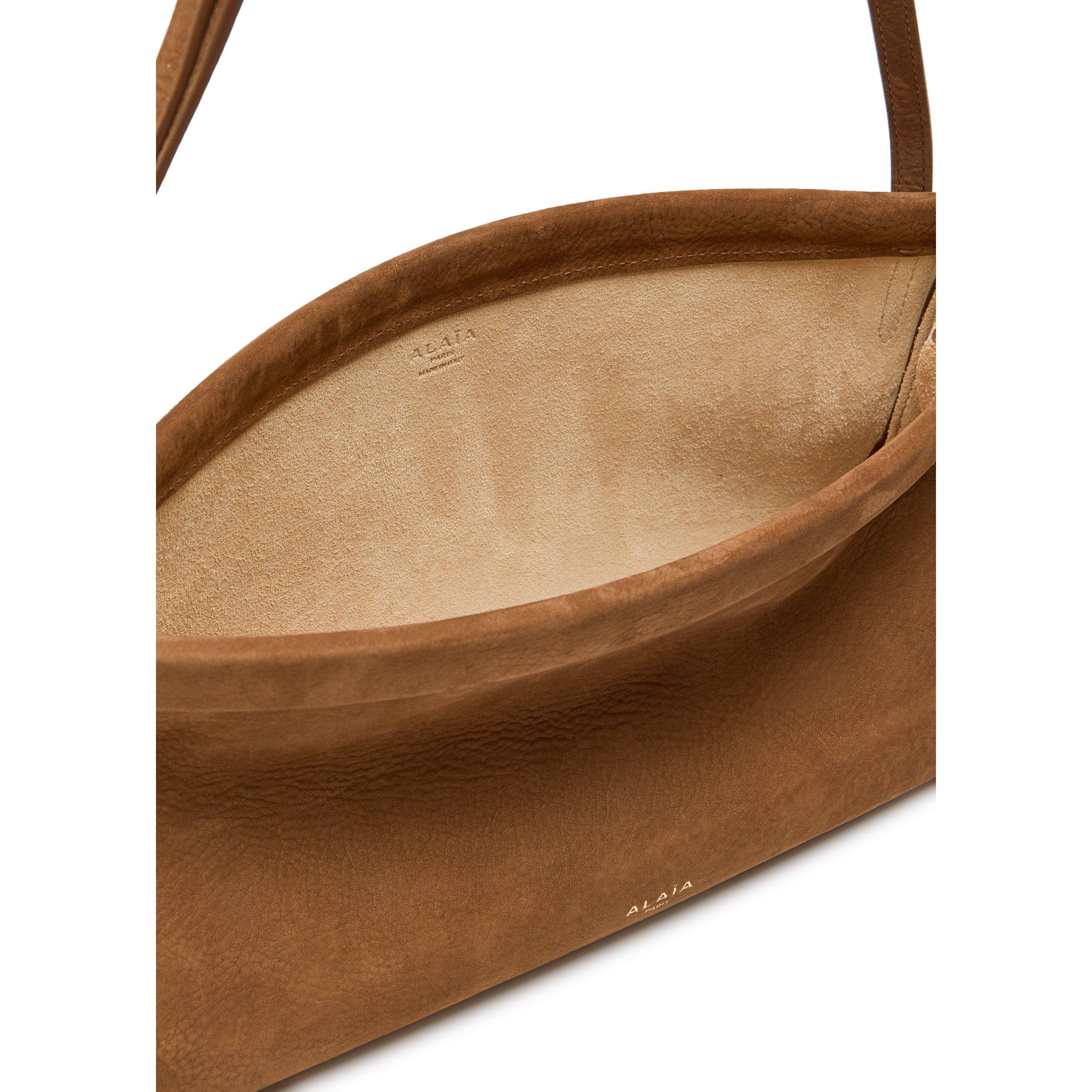 BROWN - Alaia - CLICK EAST WEST SUEDE MEDIUM B - 5