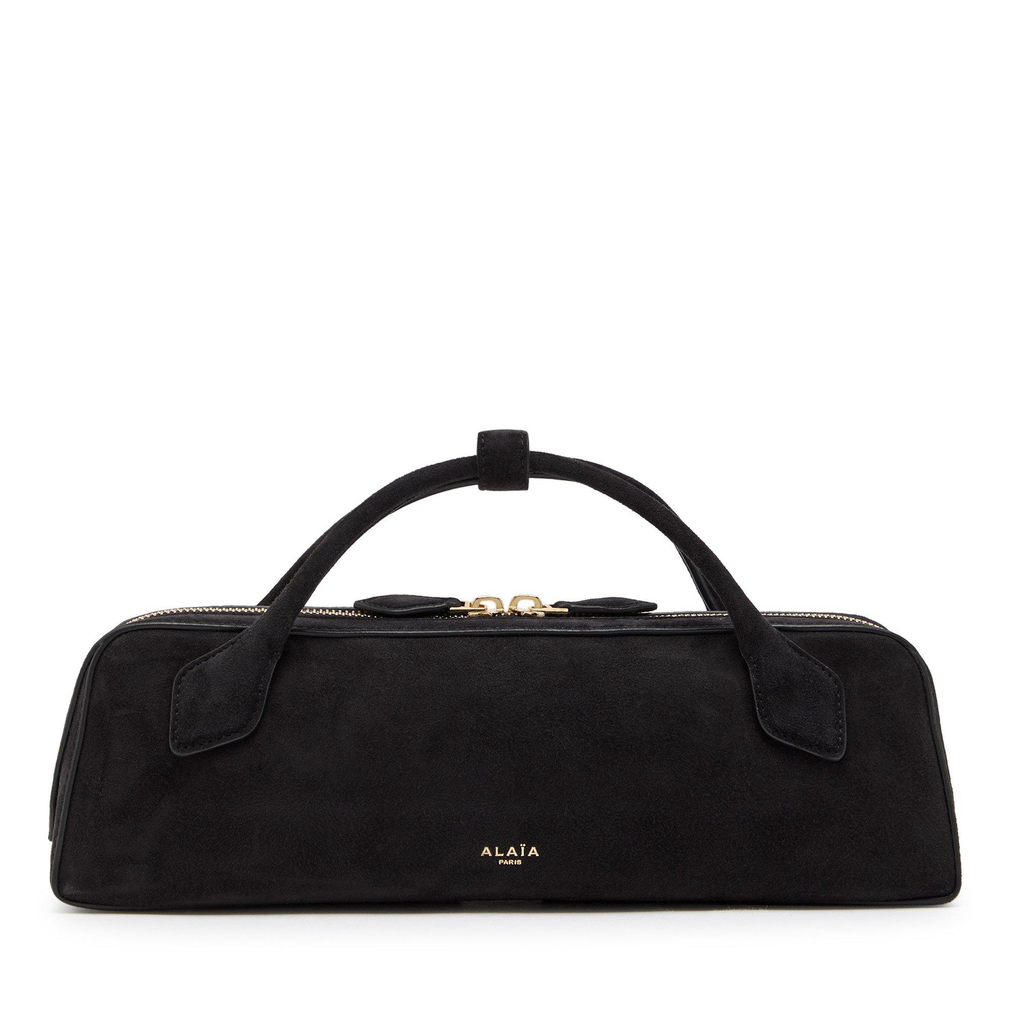 BLACK - Alaia - LE TECKEL SUEDE CLUTCH