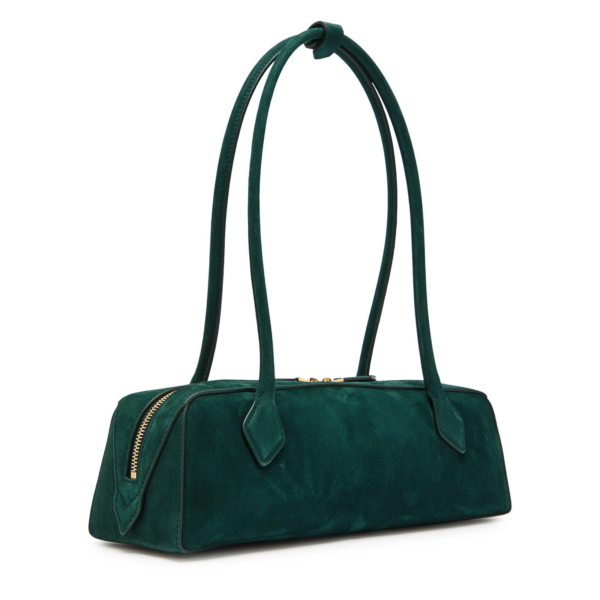 DARK GREEN - Alaia - LE TECKLE NUBUCK MEDIUM BAG - 2