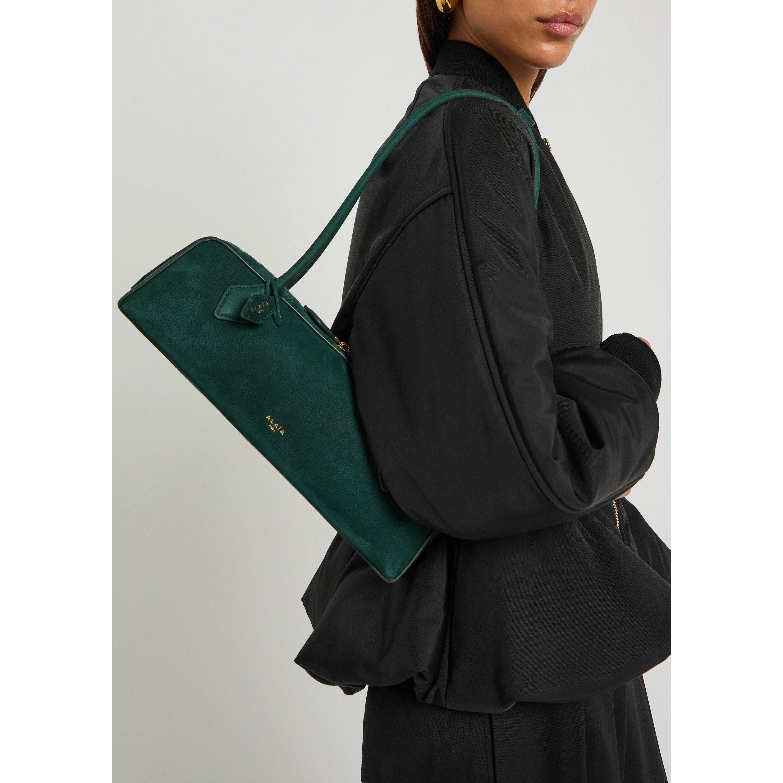 DARK GREEN - Alaia - LE TECKLE NUBUCK MEDIUM BAG - 3