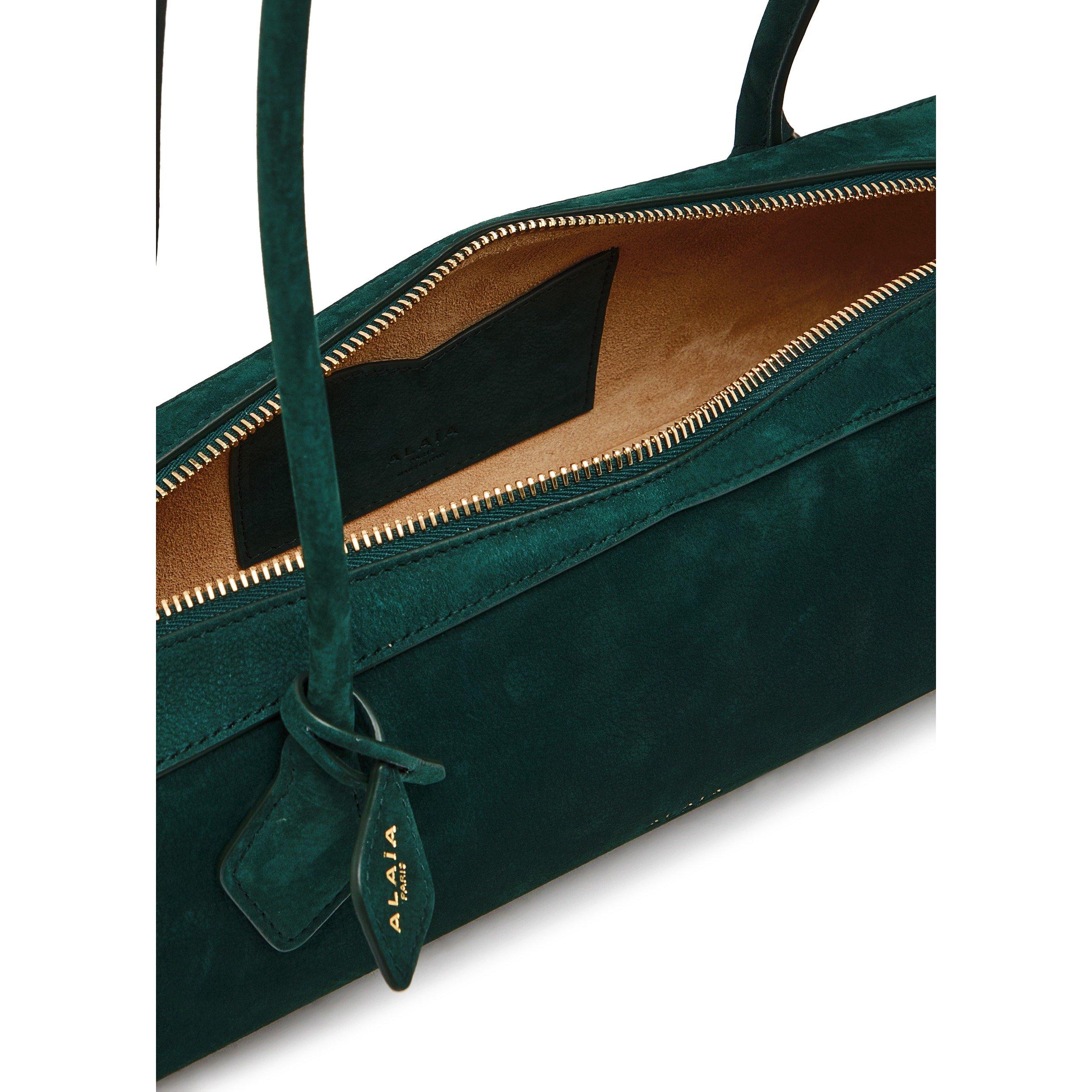 DARK GREEN - Alaia - LE TECKLE NUBUCK MEDIUM BAG - 5