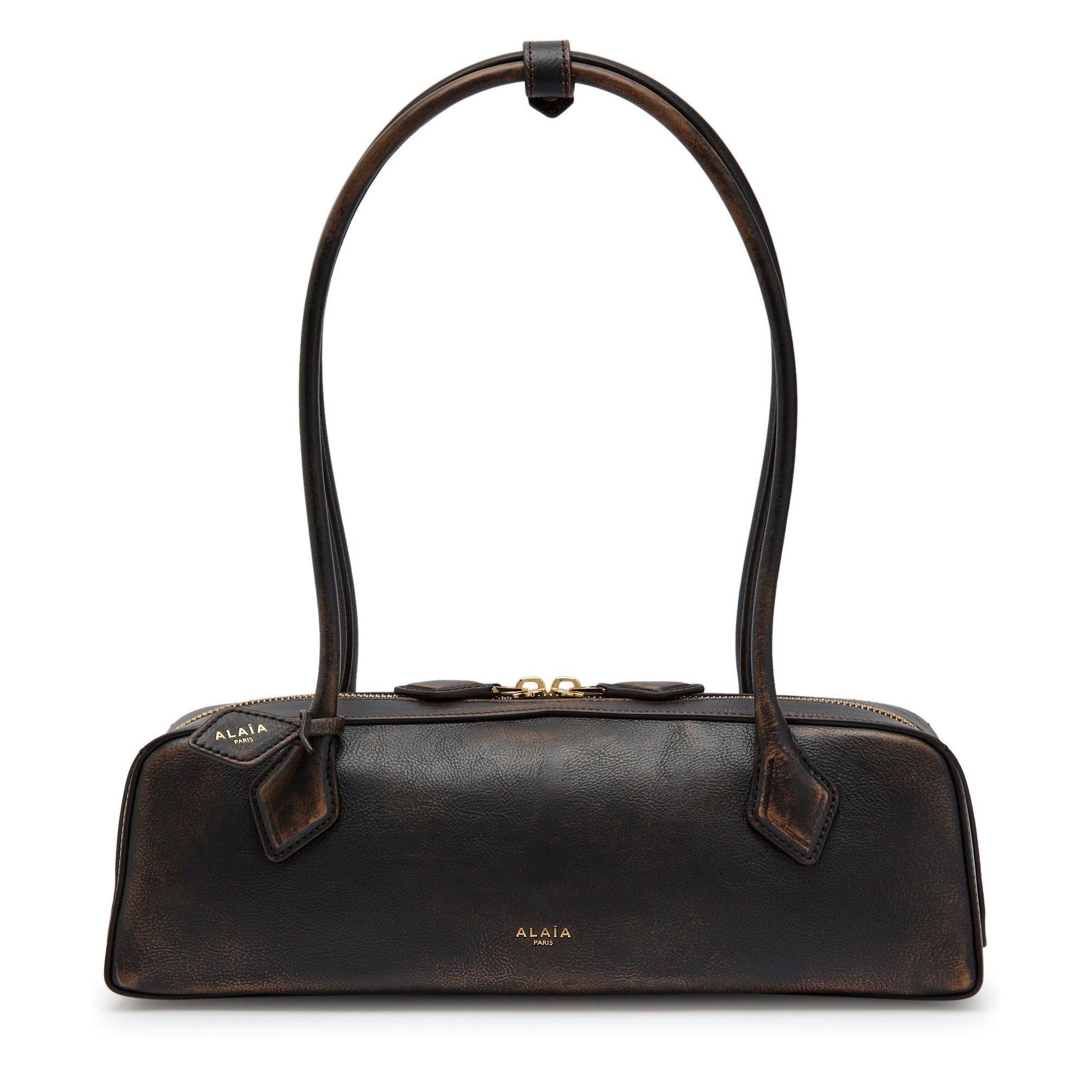 DARK BROWN - Alaia - LE TECKEL DISTRESSED MEDIUM BA - 1