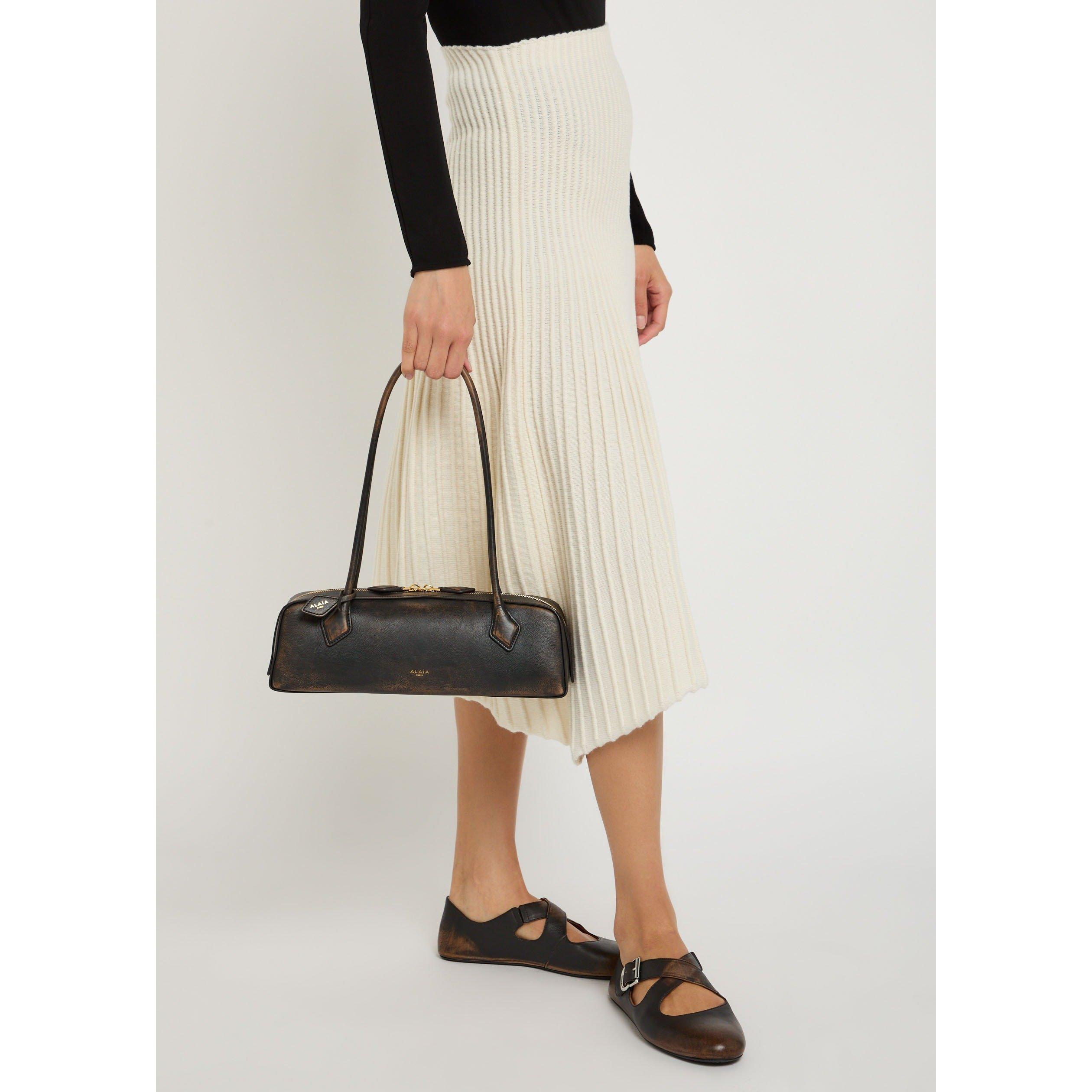 DARK BROWN - Alaia - LE TECKEL DISTRESSED MEDIUM BA - 3