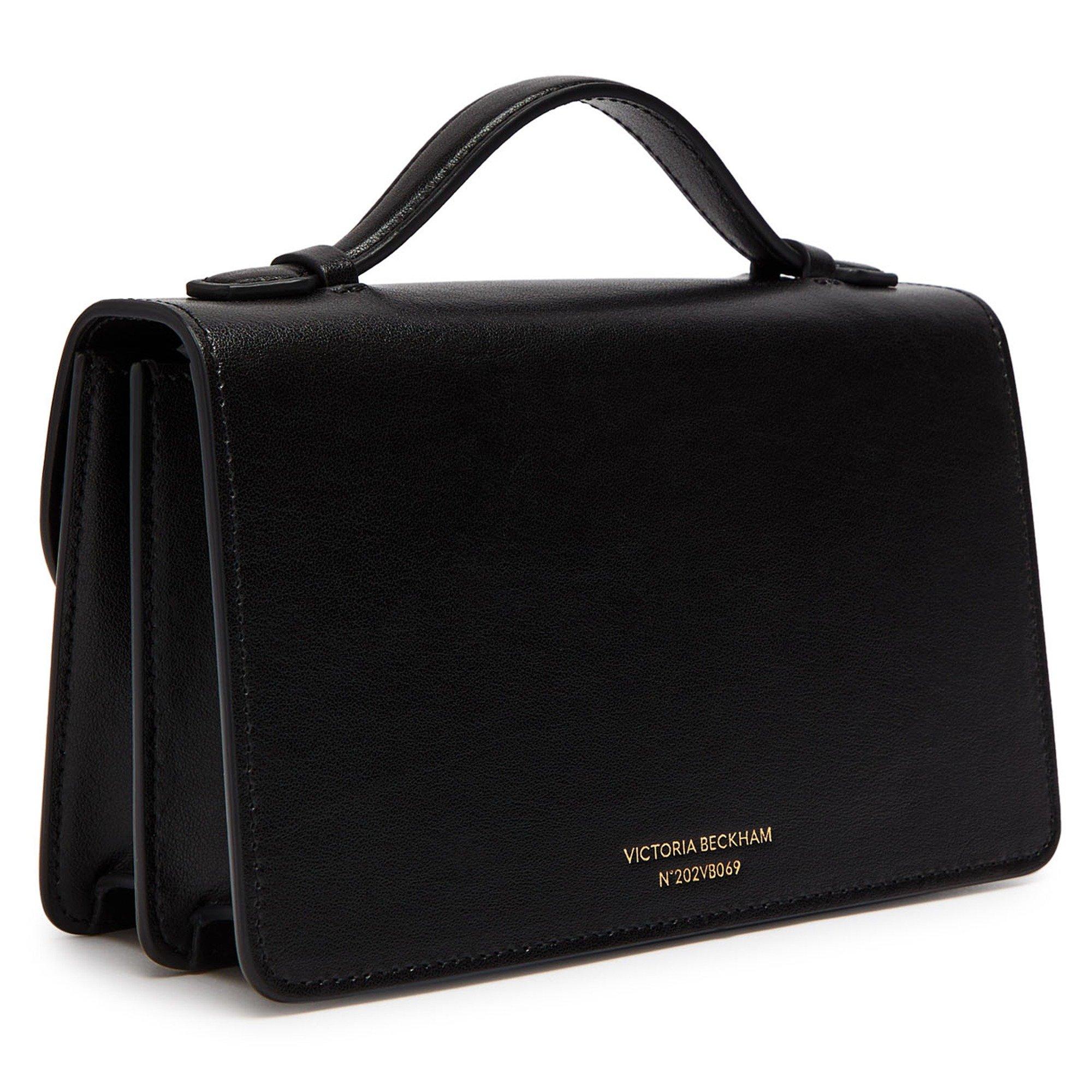 BLACK - Victoria Beckham - Women's Mini Dorian Leather Top Handle Bag - 2