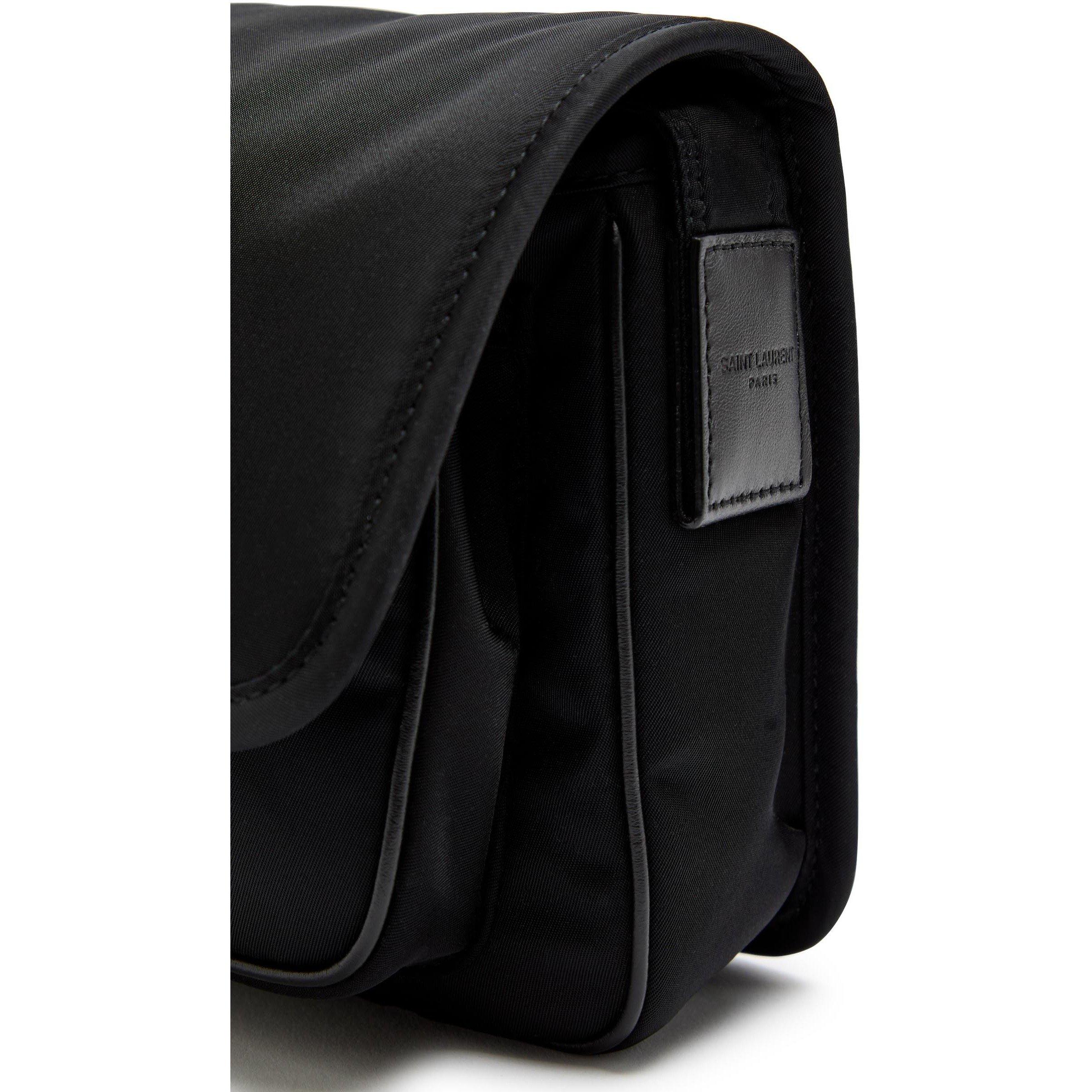 BLACK - Saint Laurent - Men's Niki S Cross-Body Bag - 4