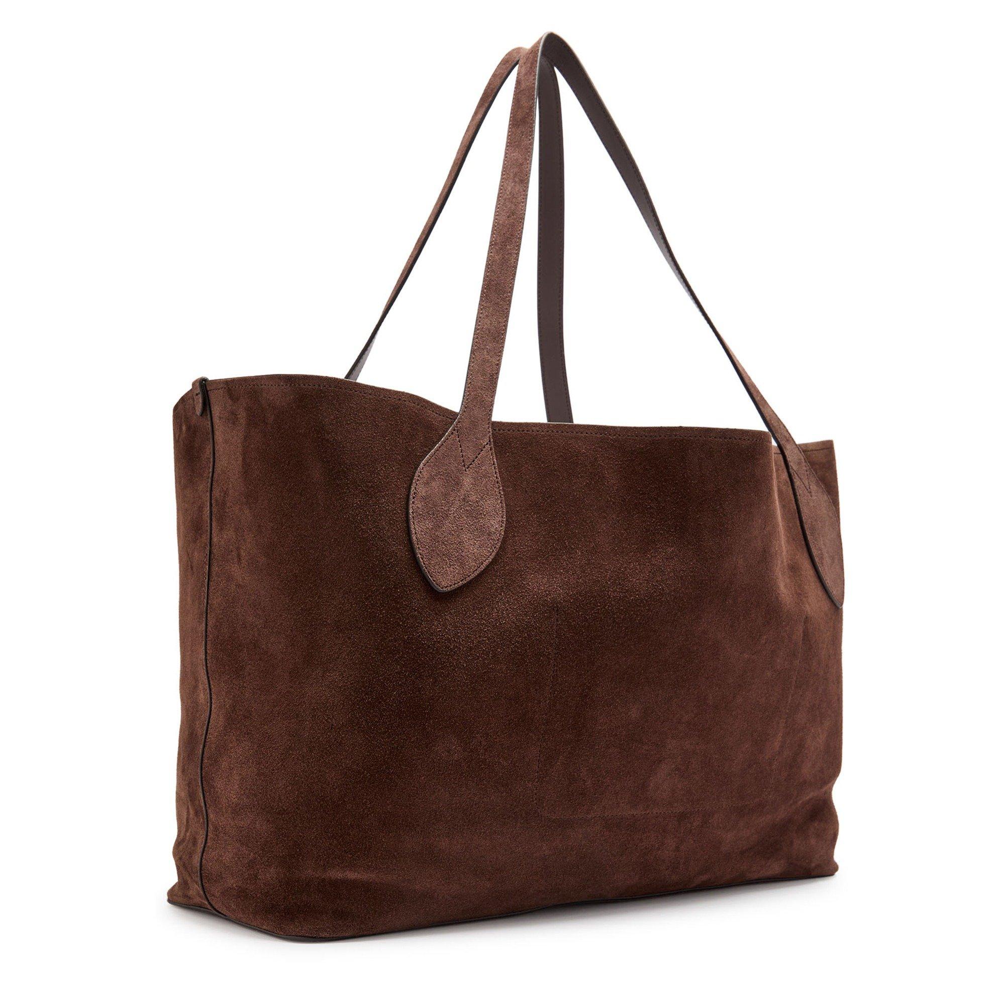 CHOCOLATE - Mulberry - OVERSIZED SUEDE TOTE - 2