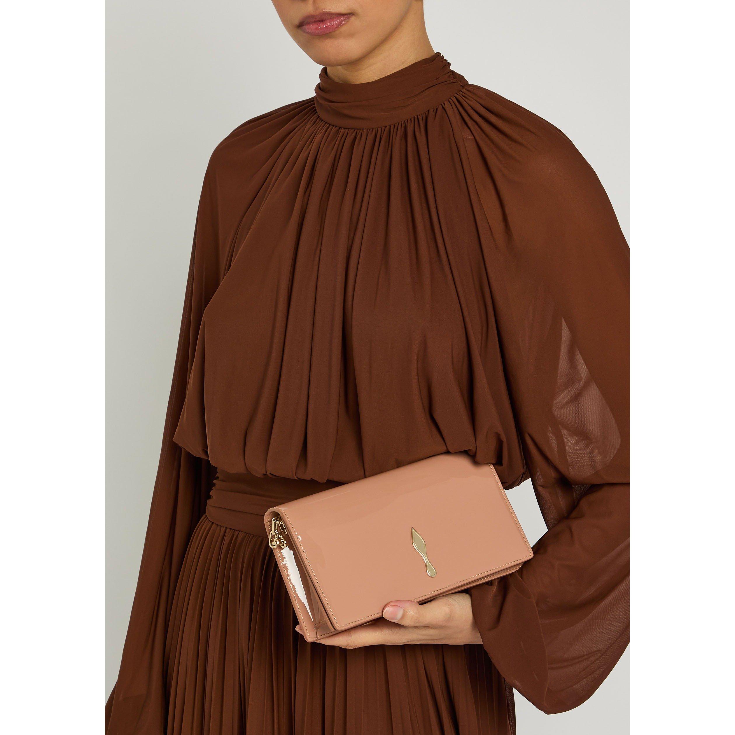 LIGHT PINK - Christian Louboutin - Women's Bettina Patent Leather Clutch Bag - 3