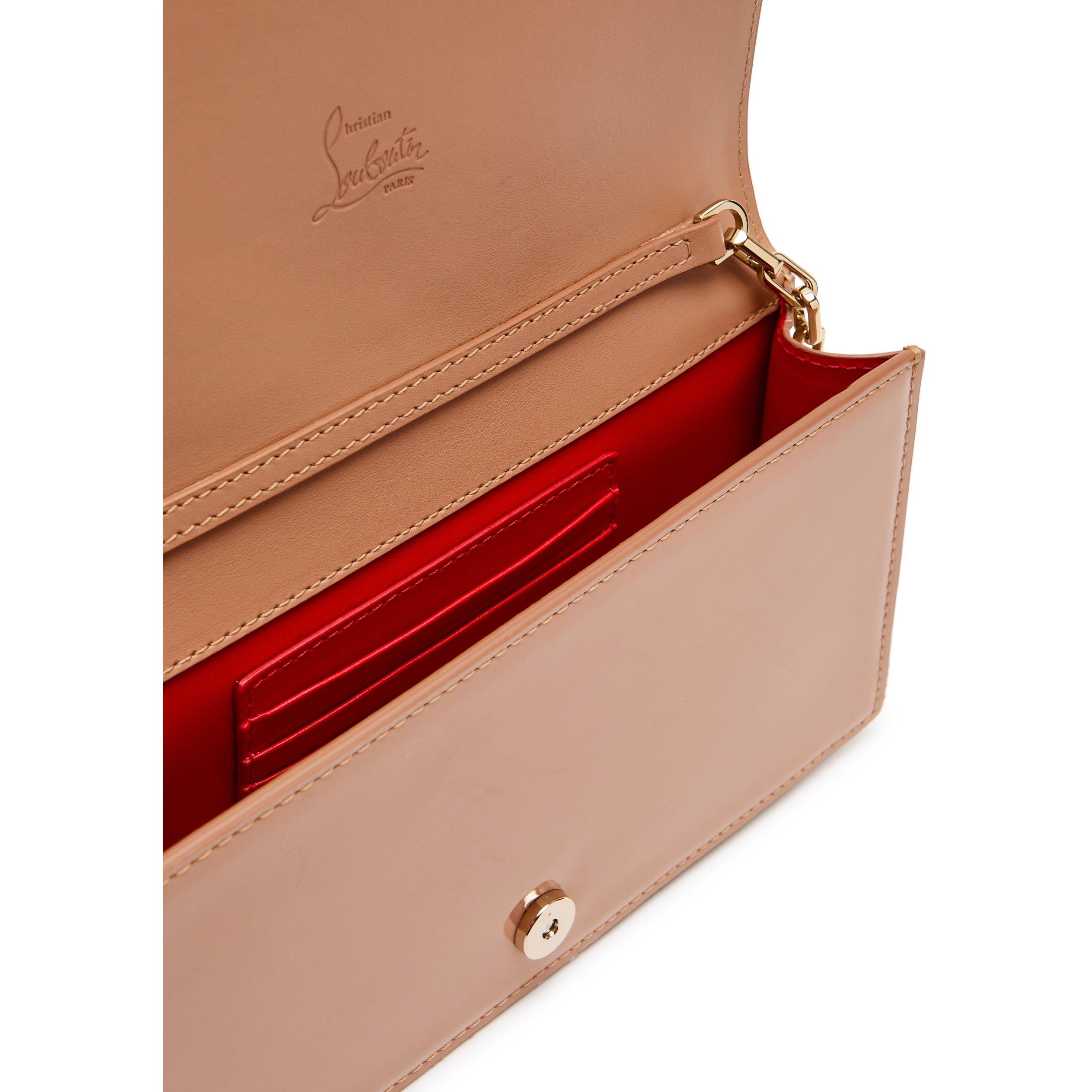 LIGHT PINK - Christian Louboutin - Women's Bettina Patent Leather Clutch Bag - 5