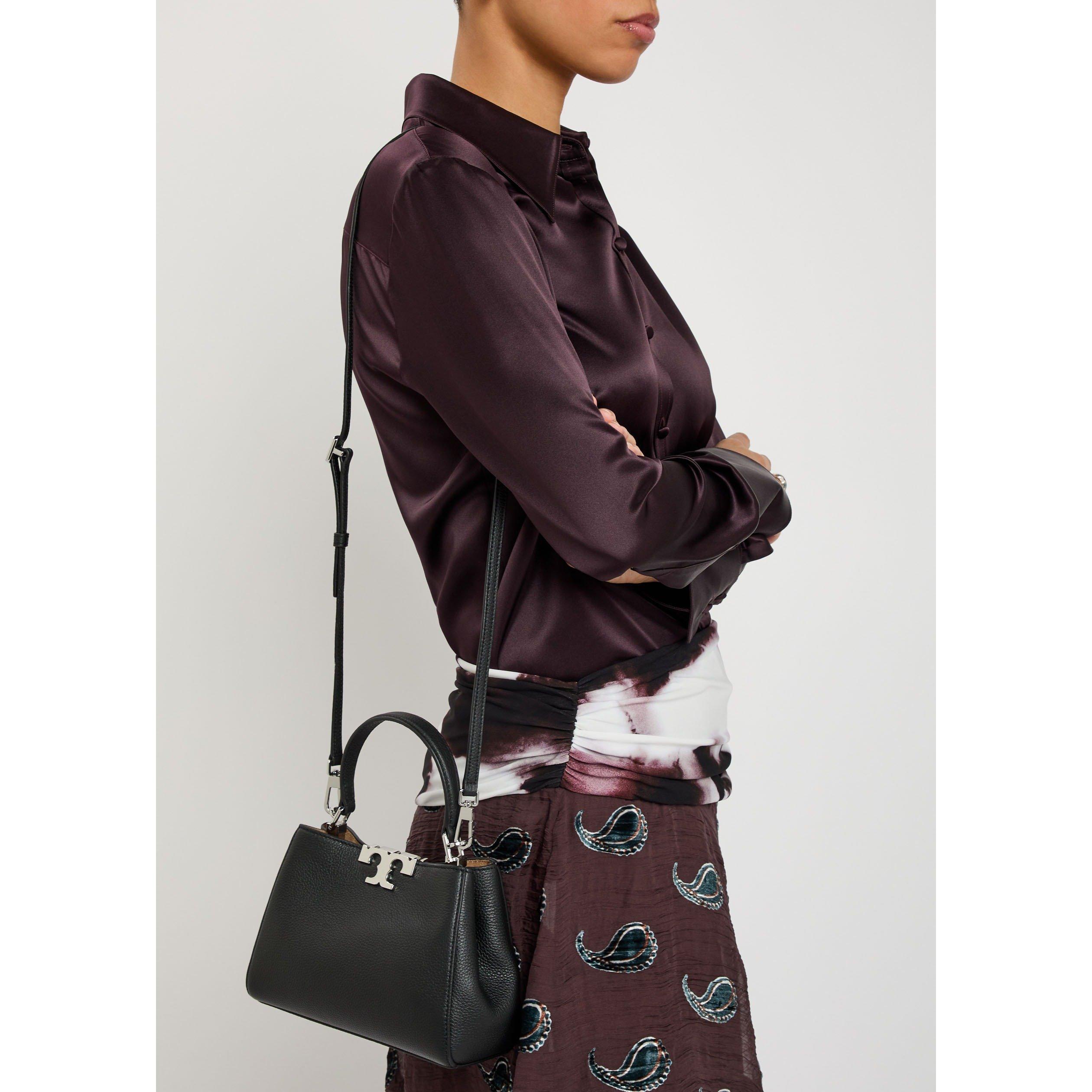 BLACK - Tory Burch - Eleanor Soft Mini Satchel - 6