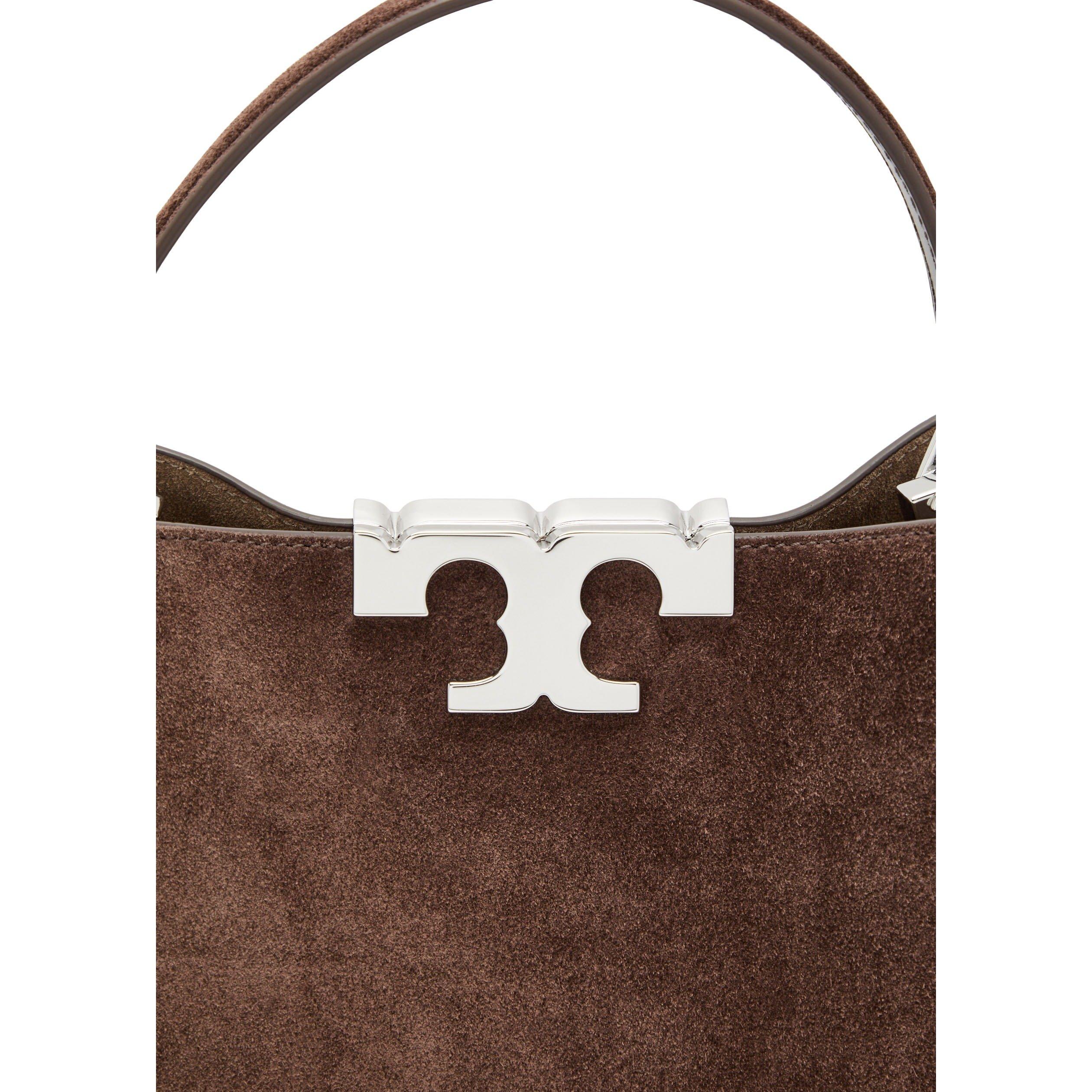 DARK BROWN - Tory Burch - Eleanor Suede Satchel - 4