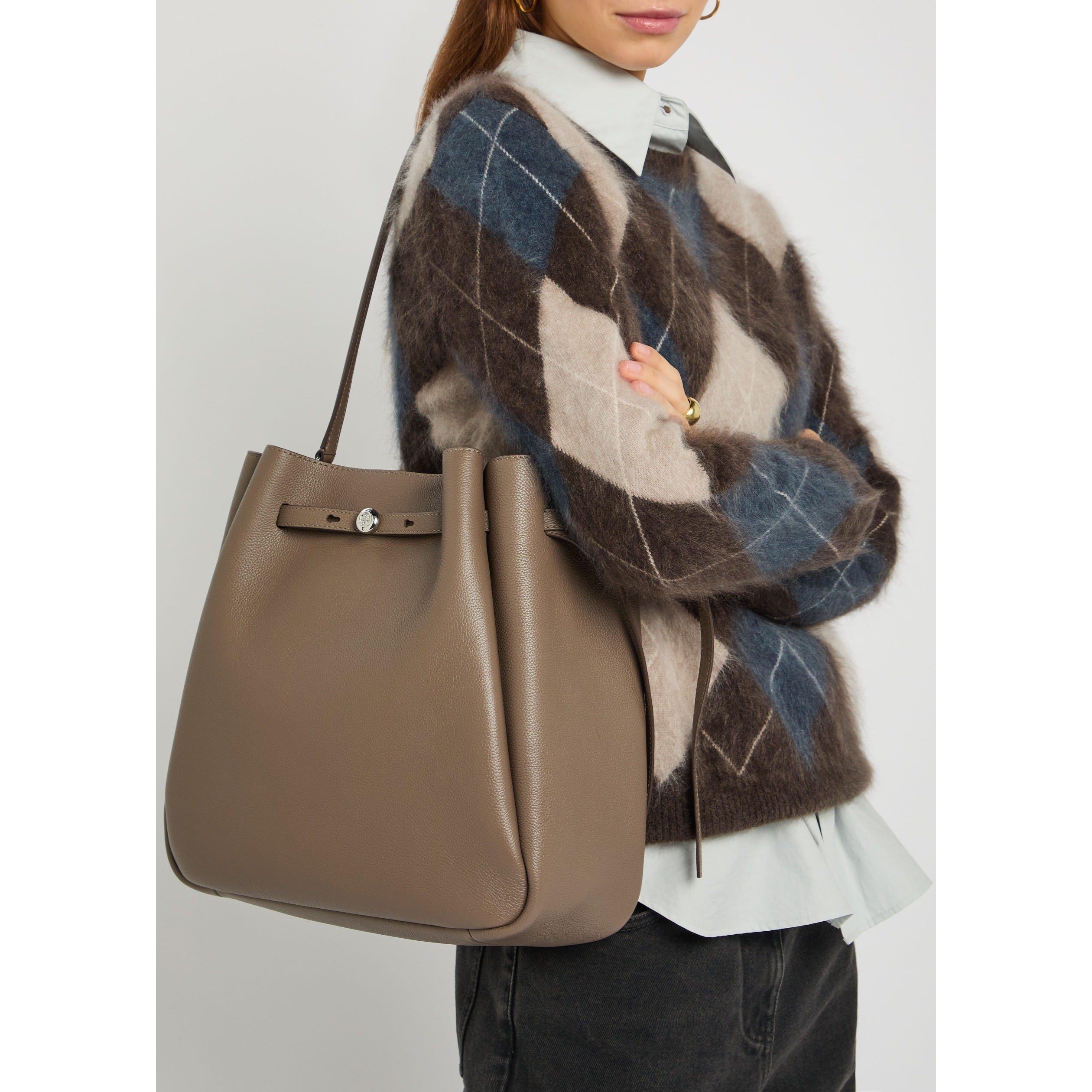 TAUPE - Tory Burch - Romy Large Bucket Bag - 3