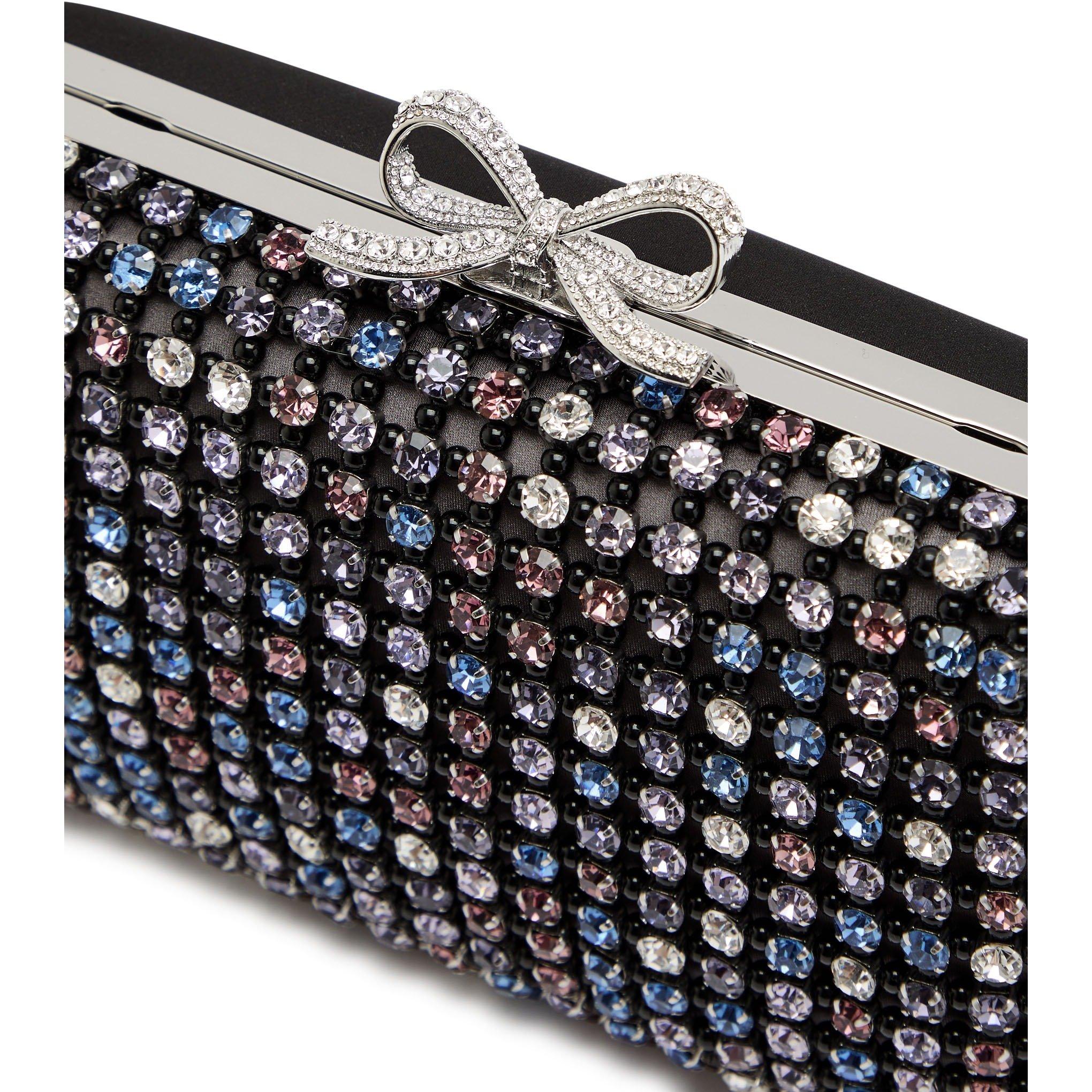 BLACK AND OTHER - Self Portrait - MULTI CRYSTAL CHAINMAIL CLUTCH - 4