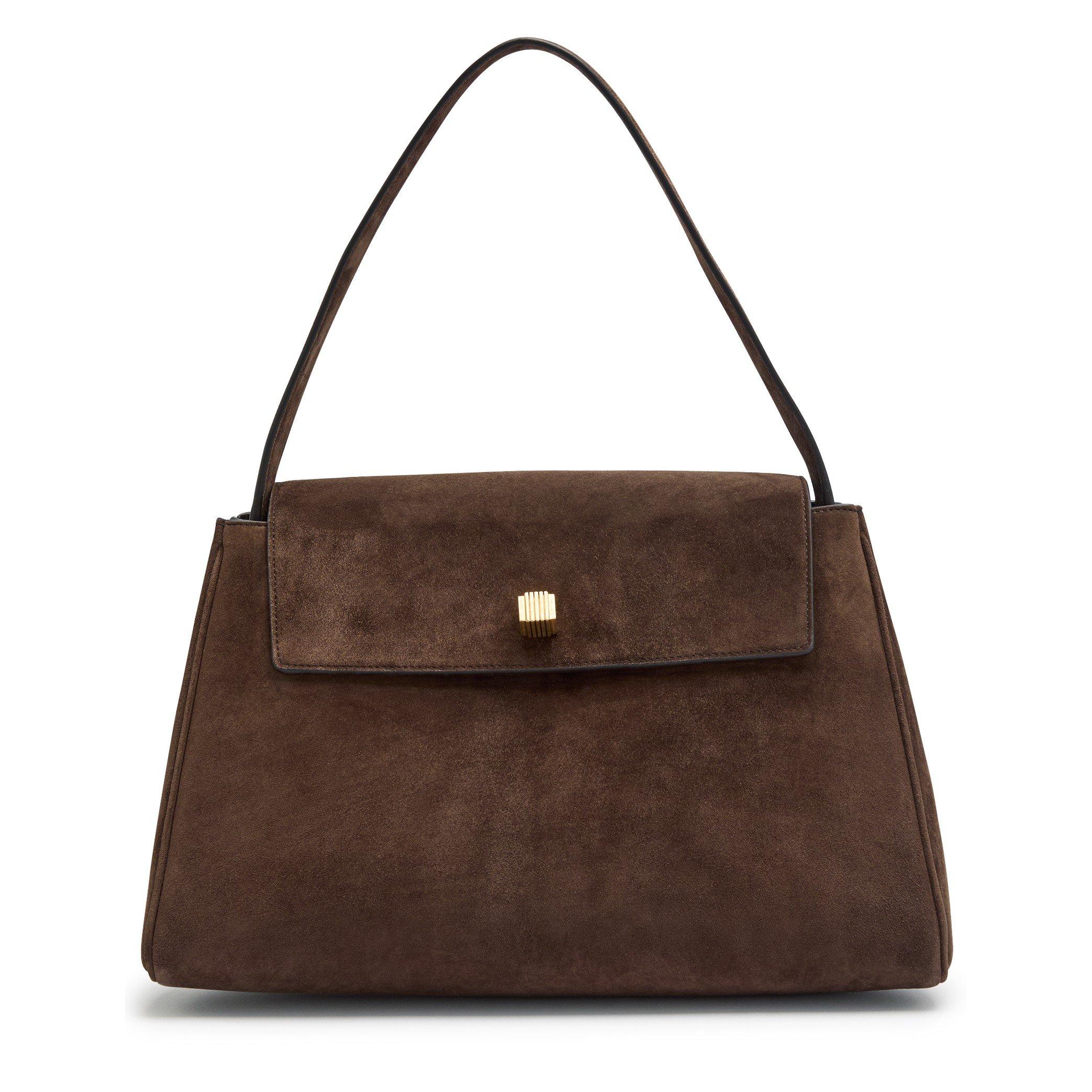 DARK BROWN - Khaite - AUDREY TOP HANDLE