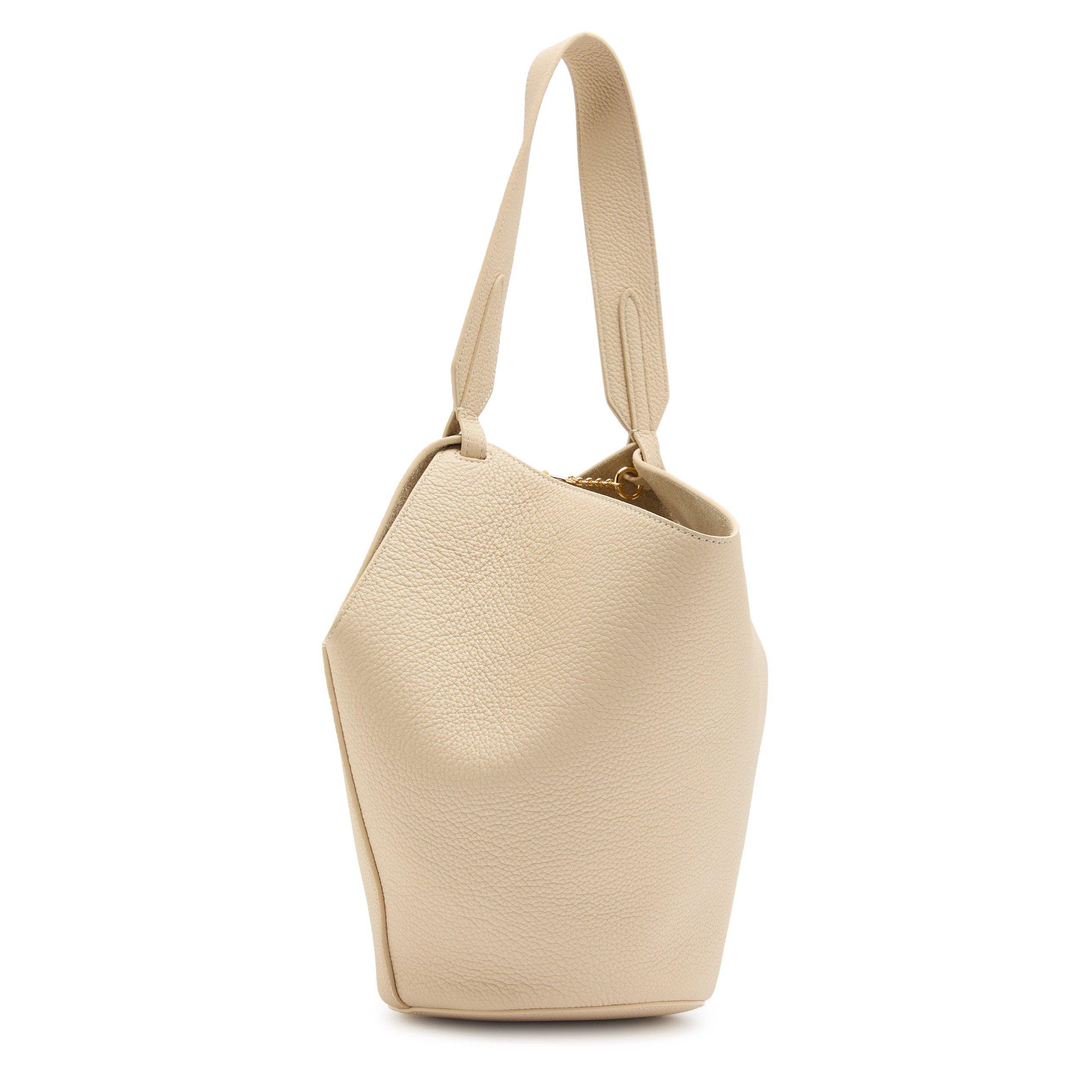 IVORY - Khaite - Women's Lotus Mini Leather Tote Bag - 2