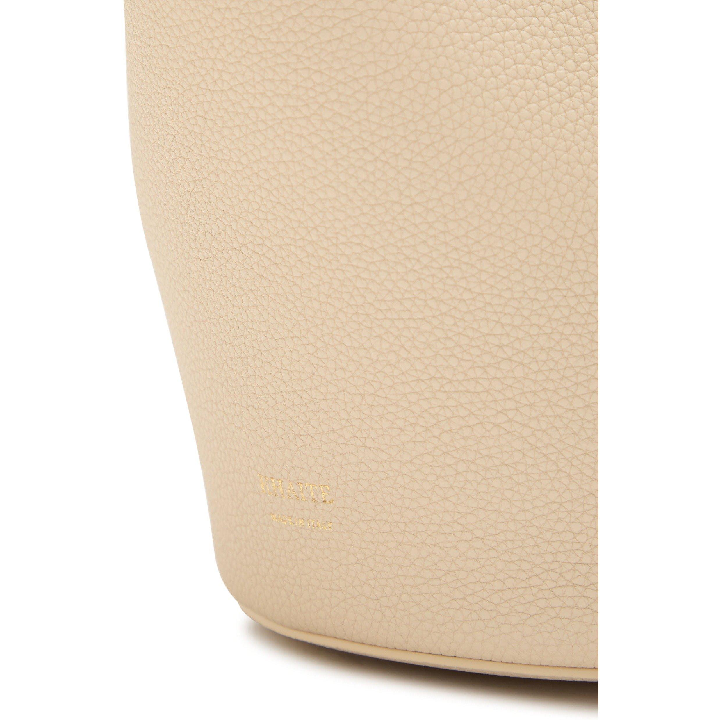 IVORY - Khaite - Women's Lotus Mini Leather Tote Bag - 4