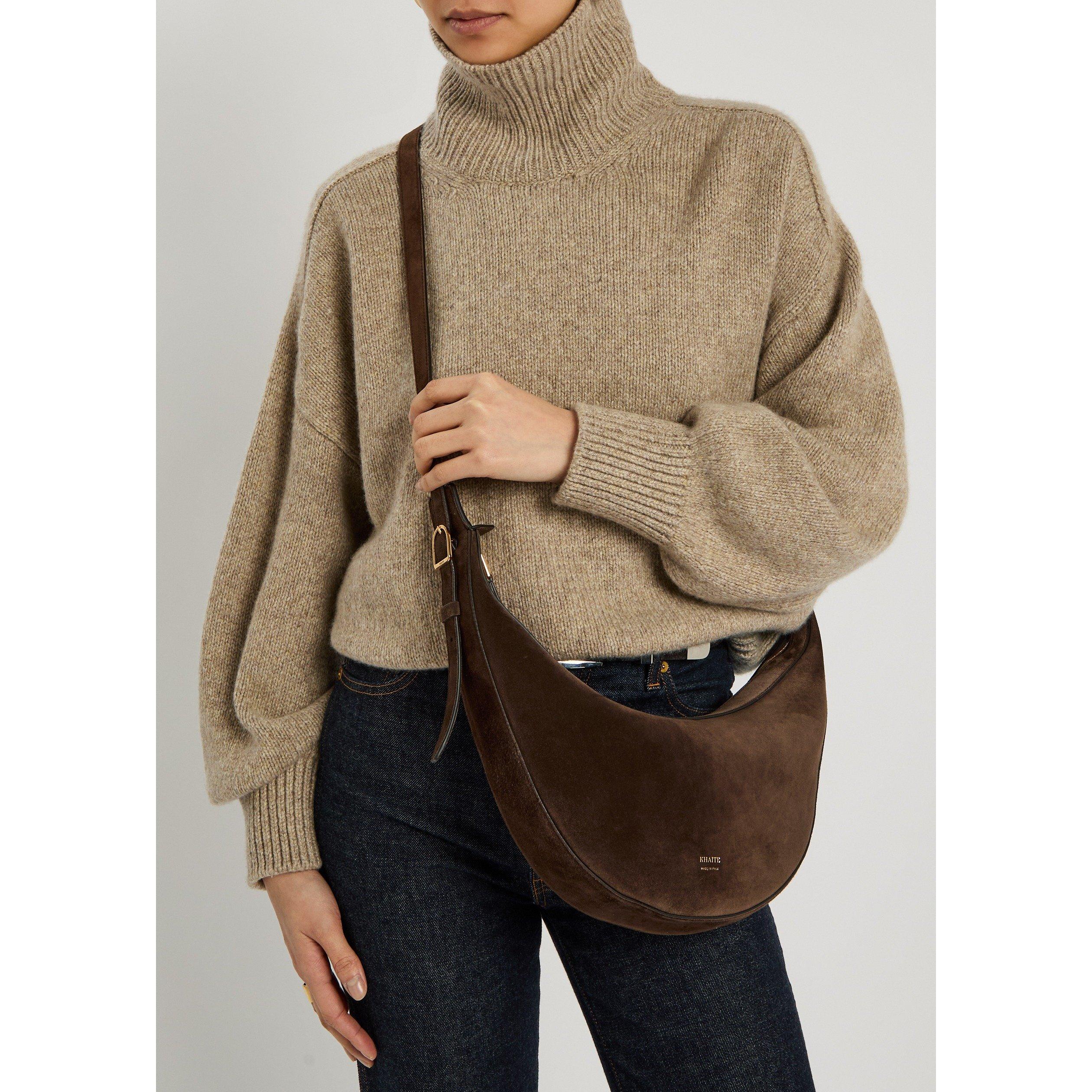 DARK BROWN - Khaite - AUGUSTINA SMALL CROSSBODY - 3