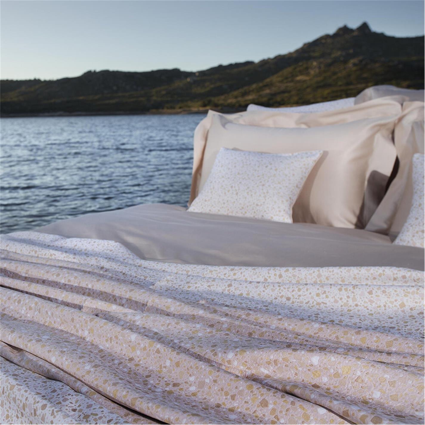 Pink - Celso de Lemos - Terrazo Jacquard Pillowcase - Powder - 2