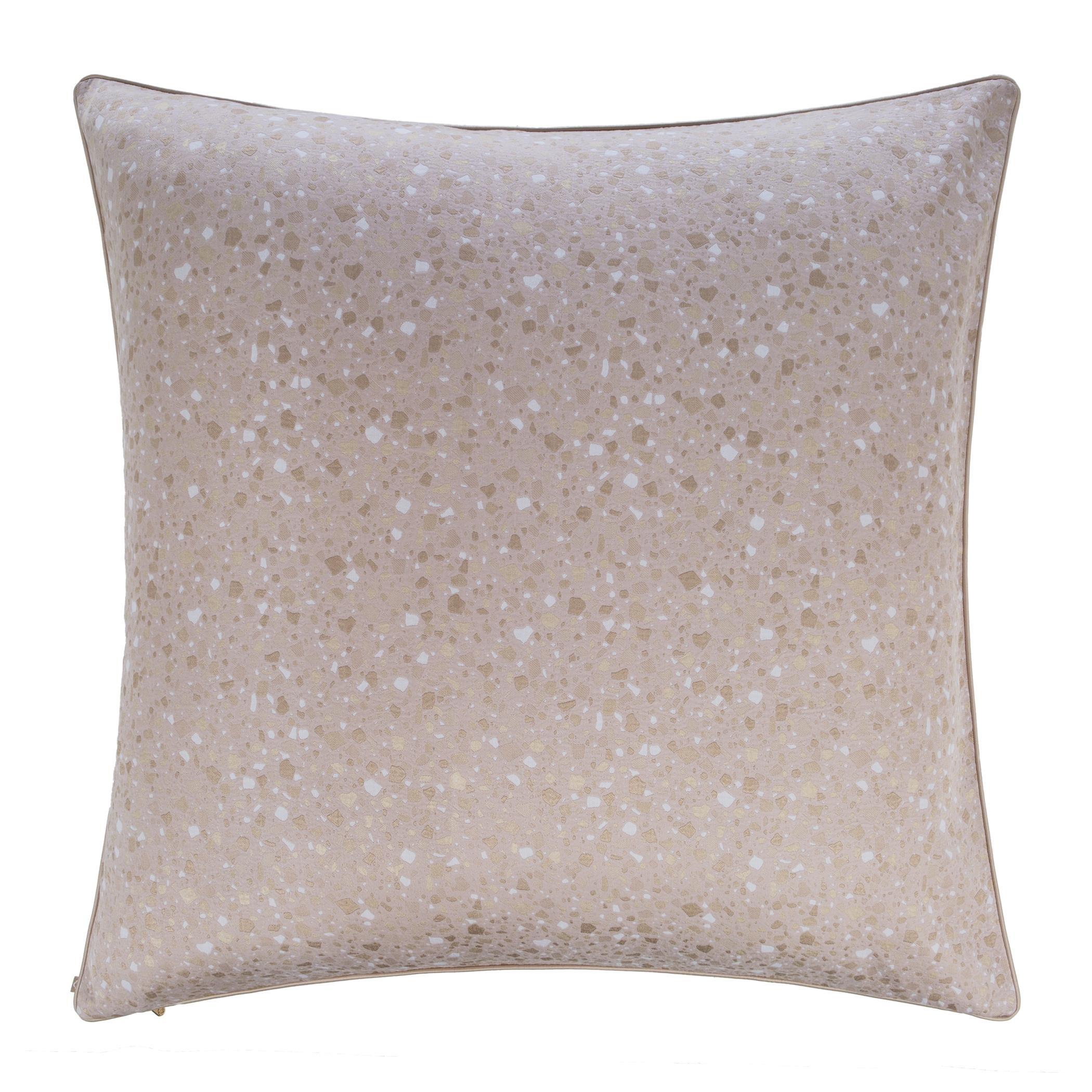 Pink - Celso de Lemos - Terrazo Jacquard Pillowcase - Powder - 3