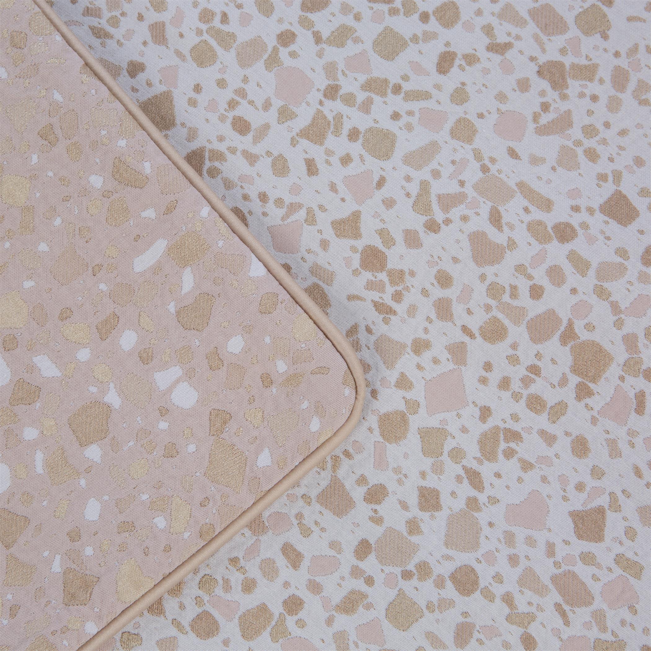 Pink - Celso de Lemos - Terrazo Jacquard Pillowcase - Powder - 5