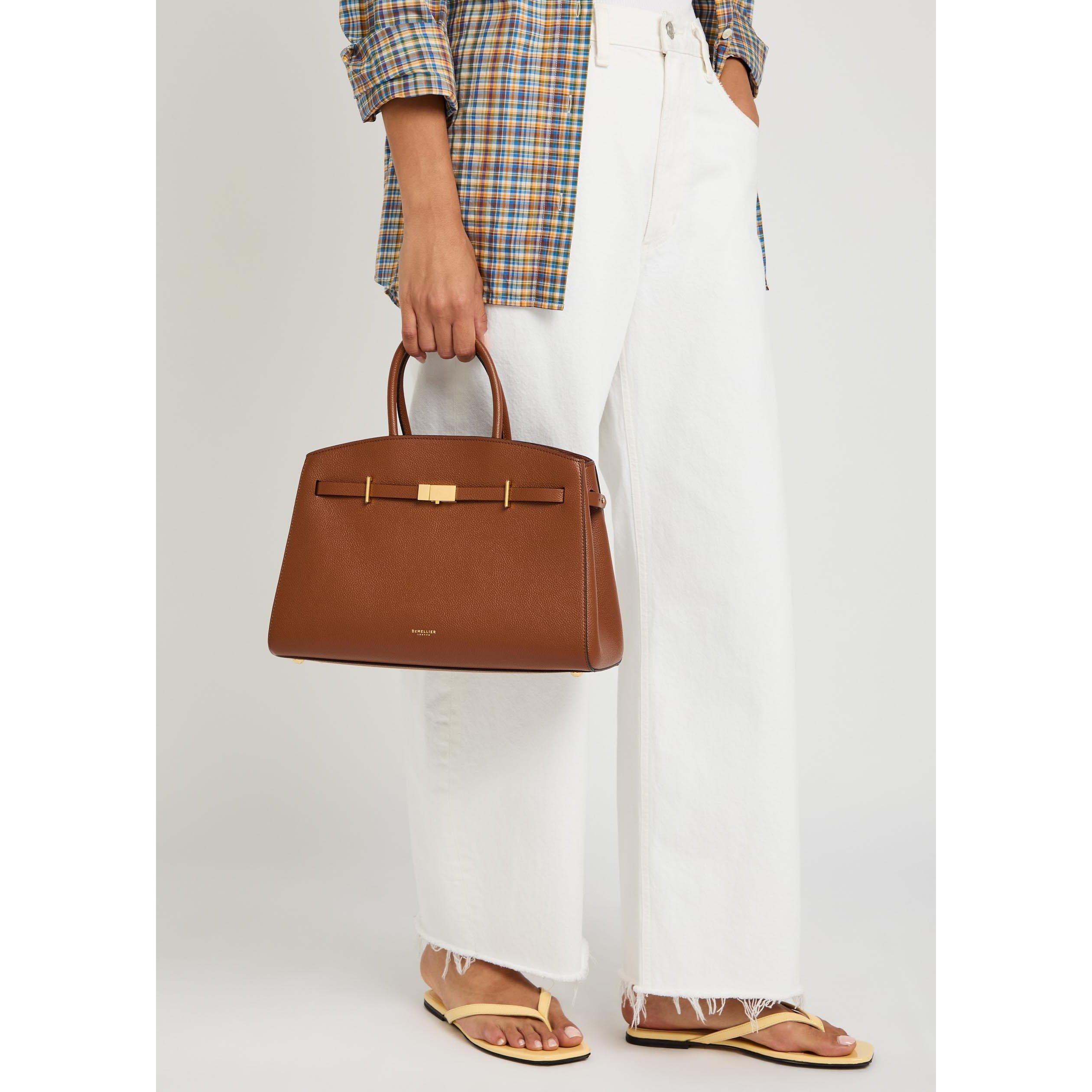TAN - DeMellier - Women's Midi Hudson Top Handle Bag - 3
