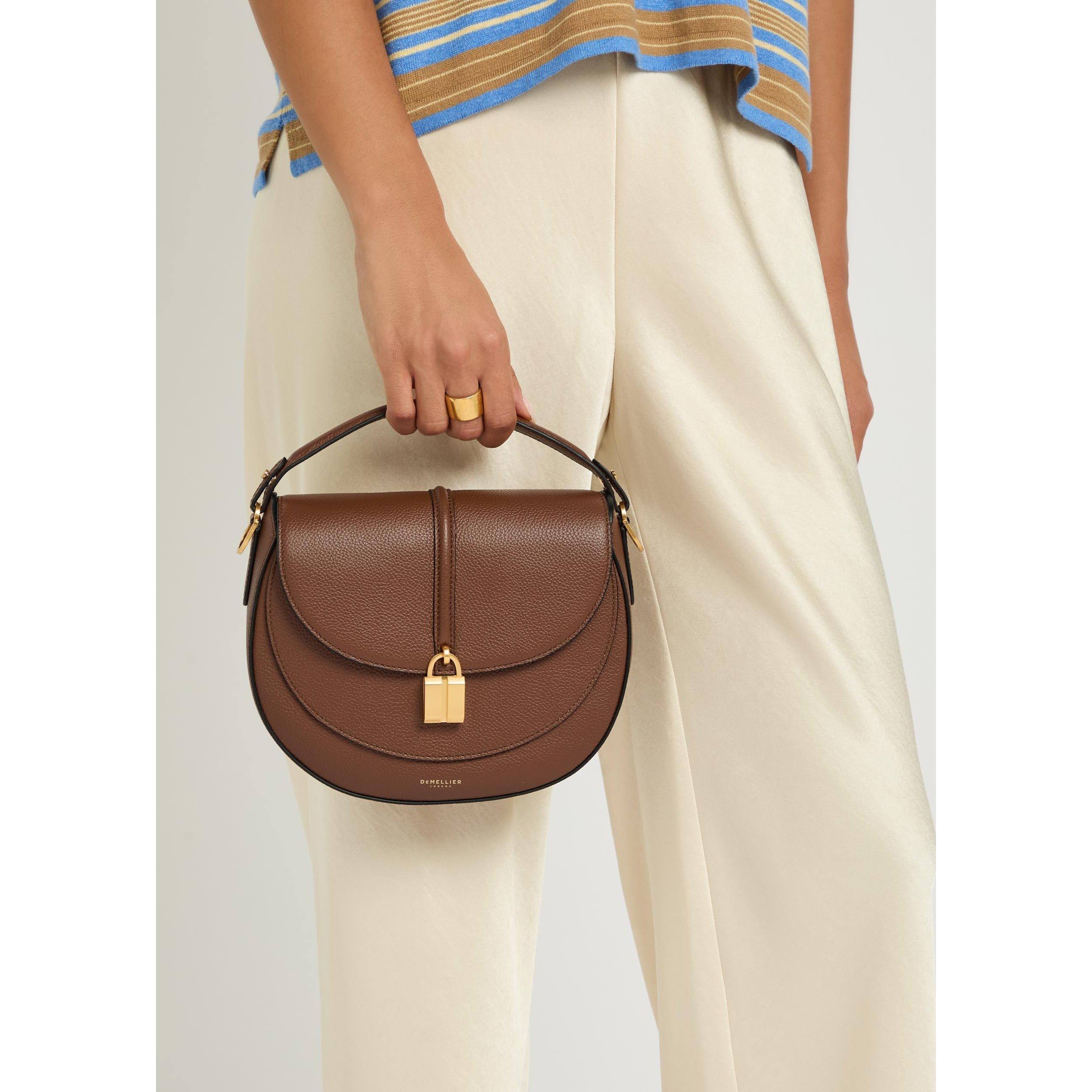 TAN - DeMellier - Women's Siena Leather Saddle Bag - 3